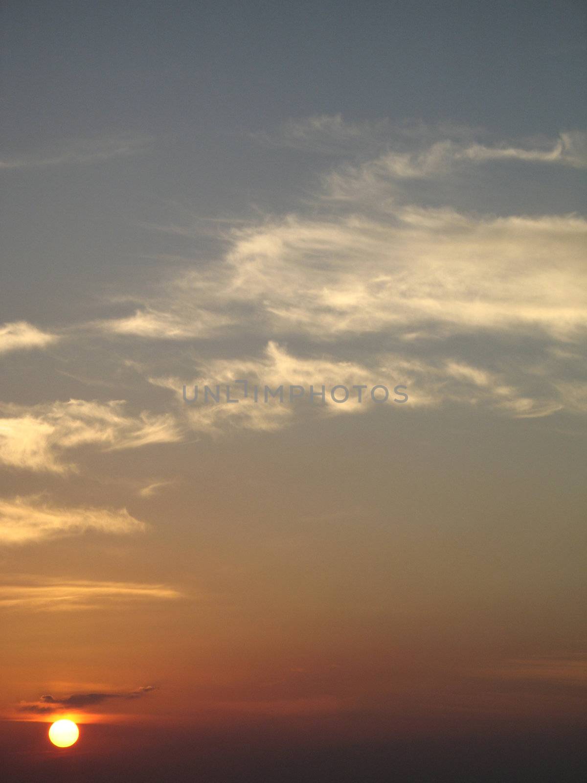 tropical seascape sunset