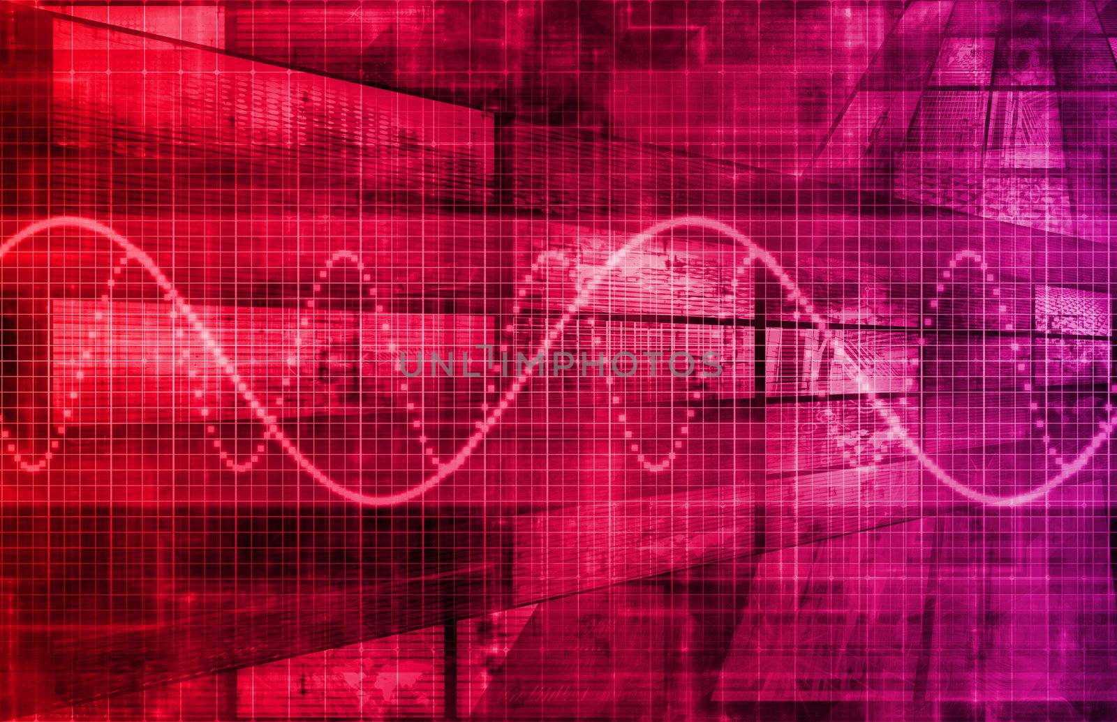 Futuristic Technology Data Flow as Art Abstract