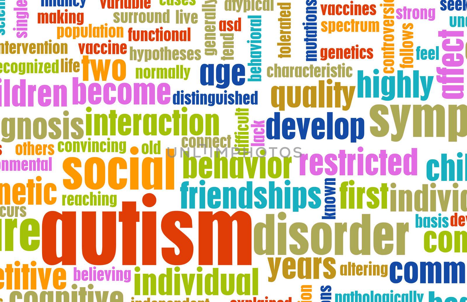 Autism Concept as a Medical Condition Background