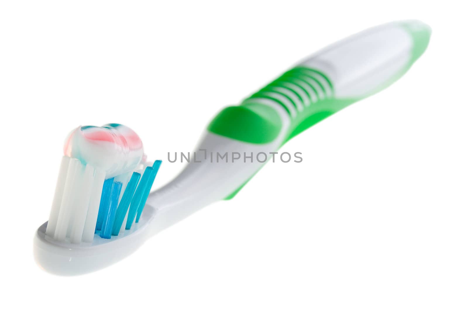 tooth-brush with color paste by Alekcey