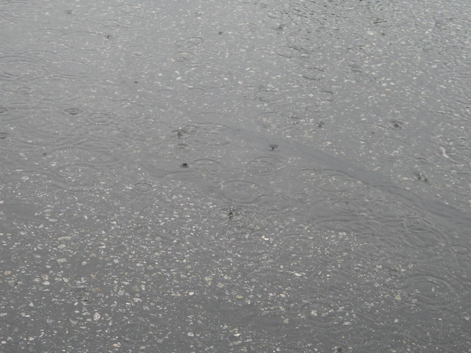 rain on the pavement