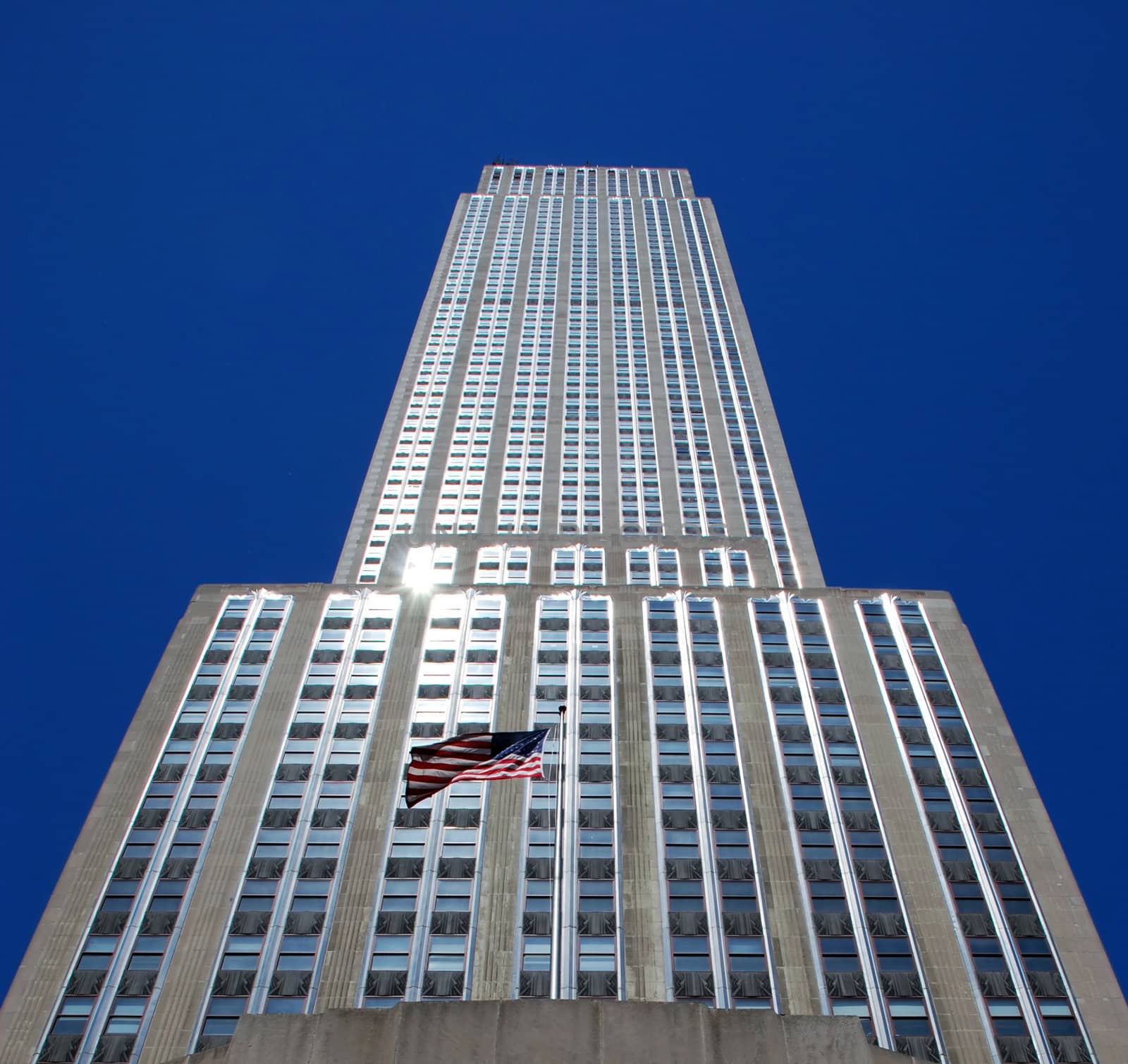 top of empire state building in NY