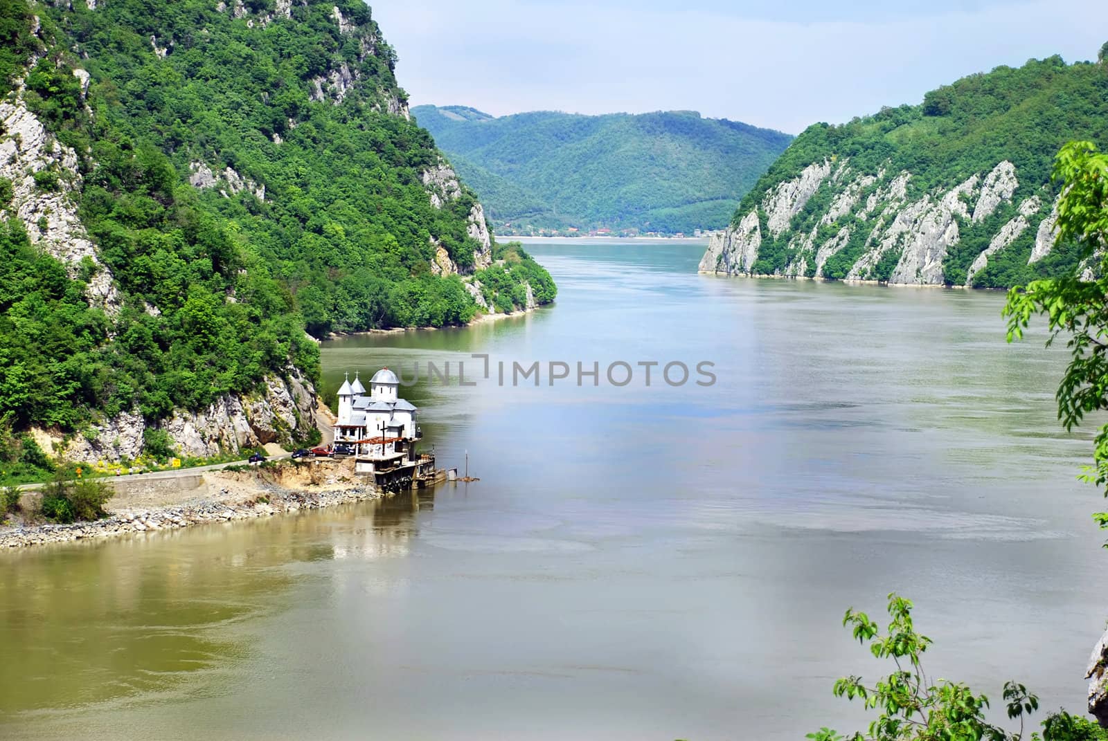 Scenic Danube value between Serbia and Romania