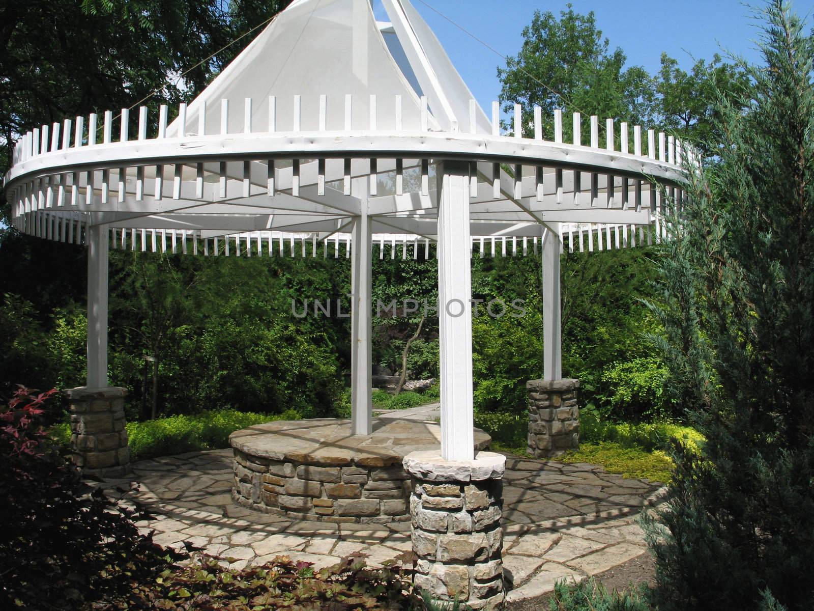 white gazebo