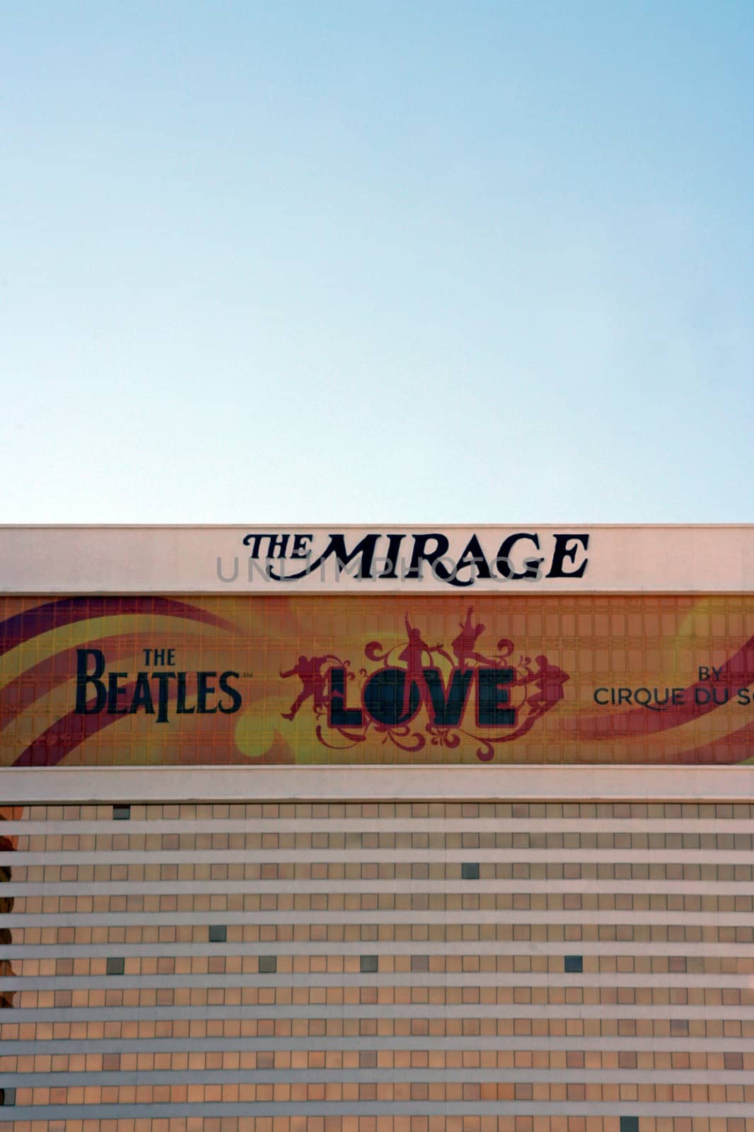 A exterior shot of The Mirage casino and hotel in Las Vegas