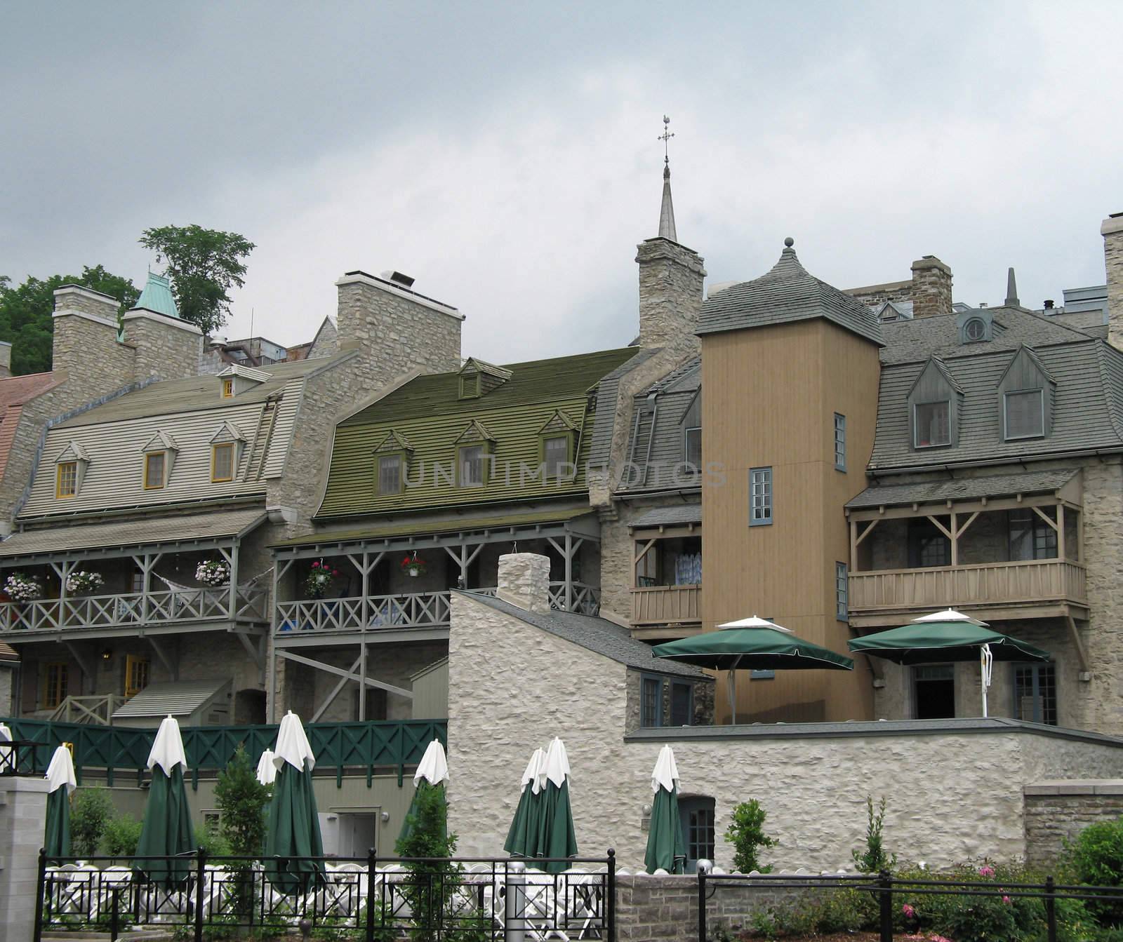 old quebec buildings by mmm
