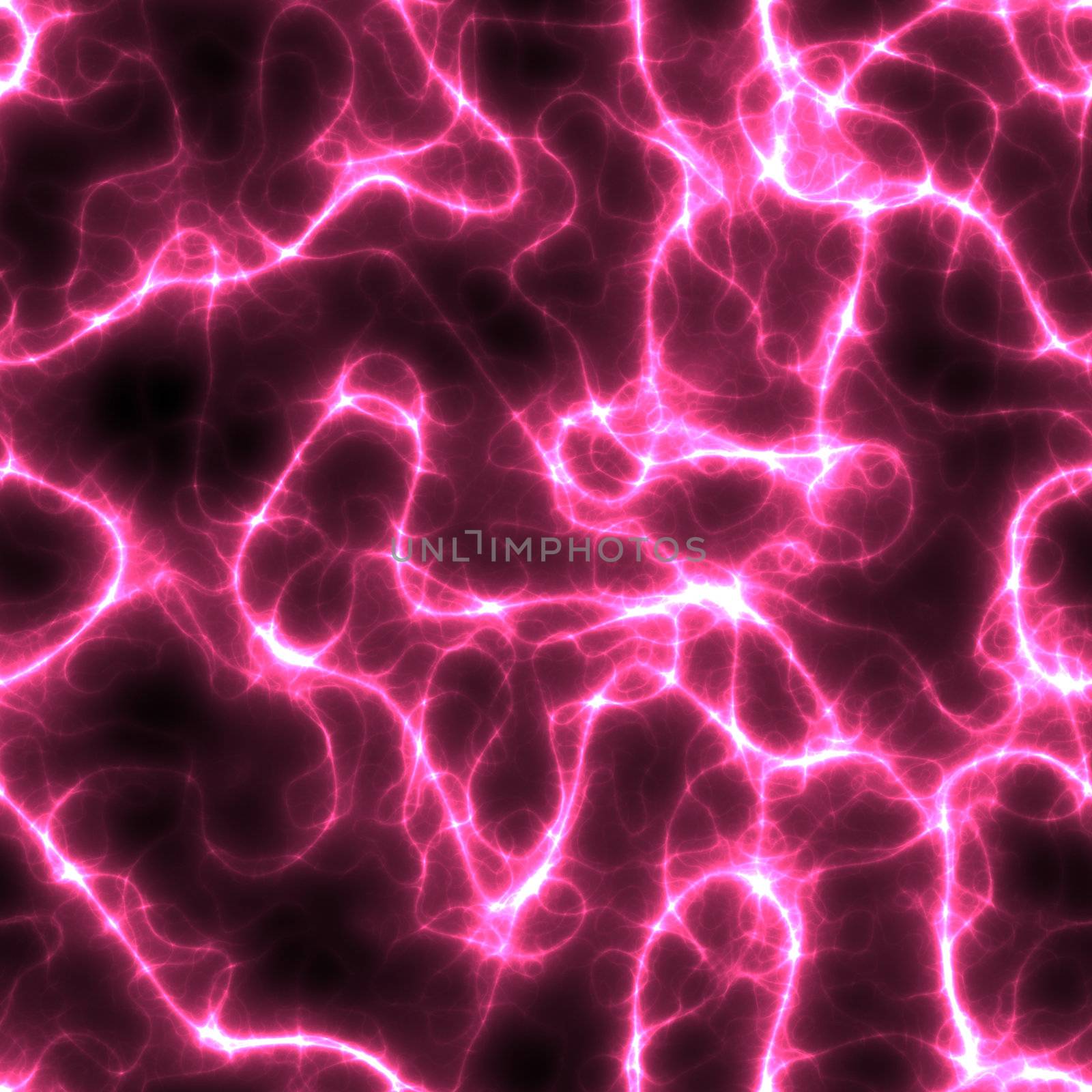 illustration showing pink lightnings over a black background