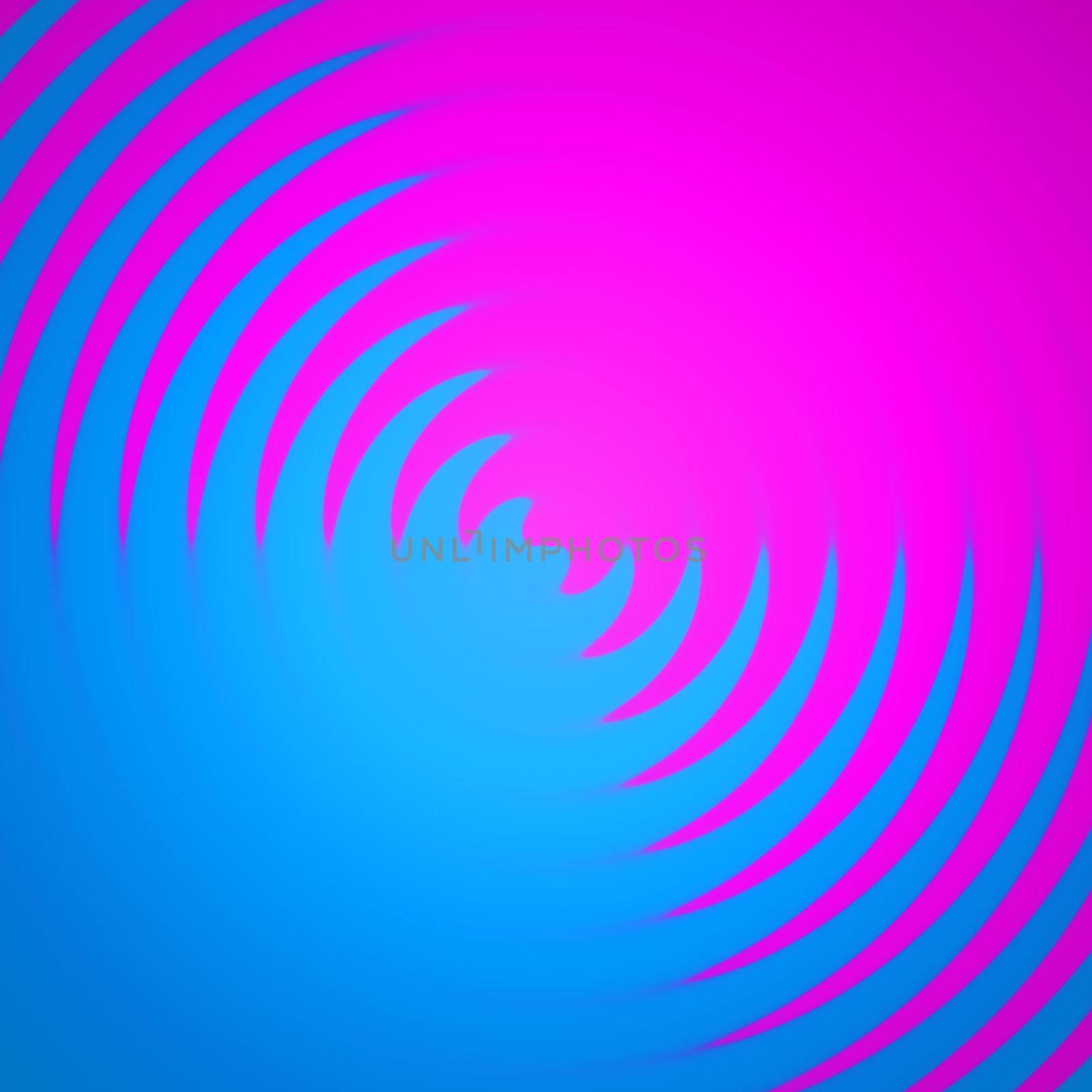 An abstract backdrop with pink and blue colors spiraling together. 