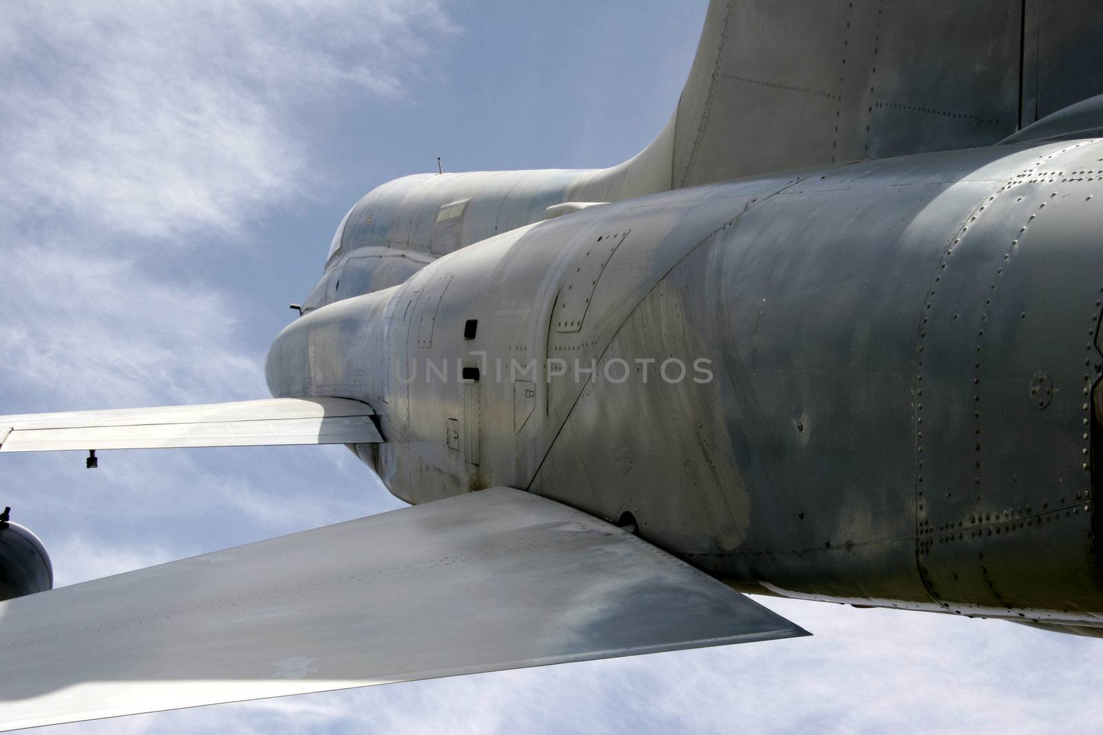 Fighter plane flying on patrol