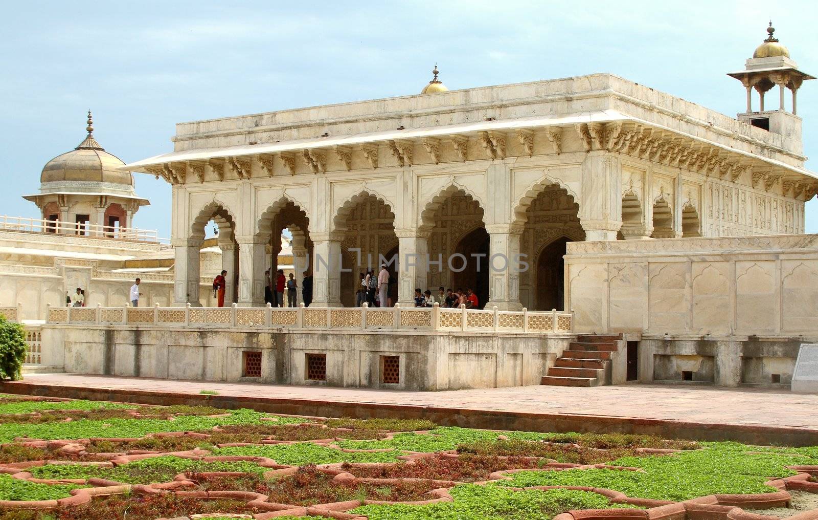 Jehangiri Mahal at Agra Fort was built by Moughal emperor Akbar for his son Jahangir.