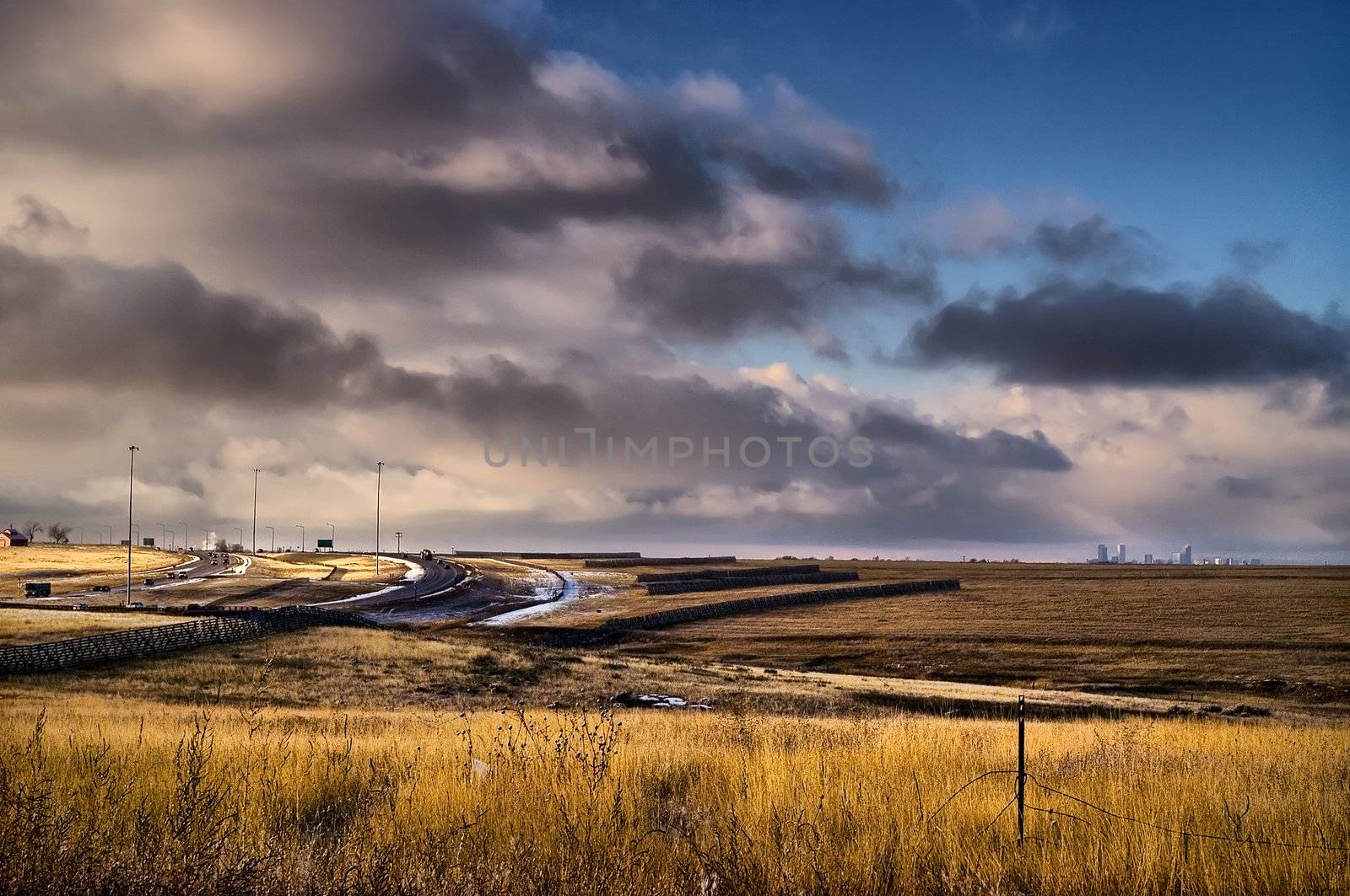 The Eastern pains of Colorado in winter showing a frigid day