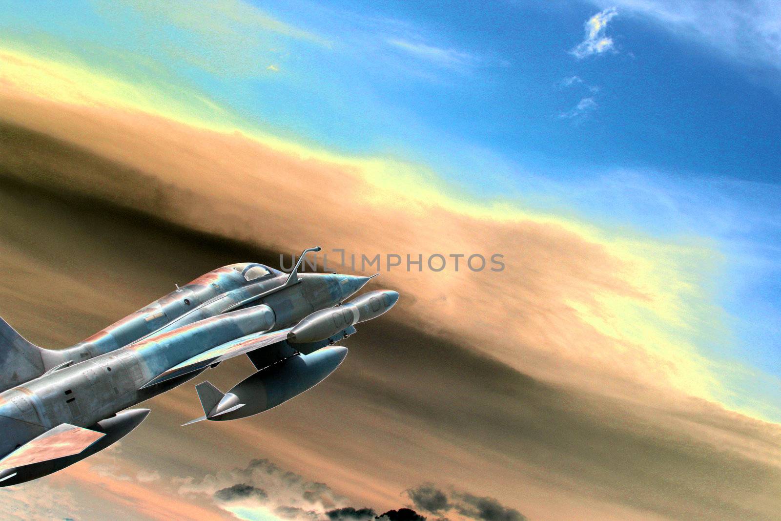 Fighter jet illustration