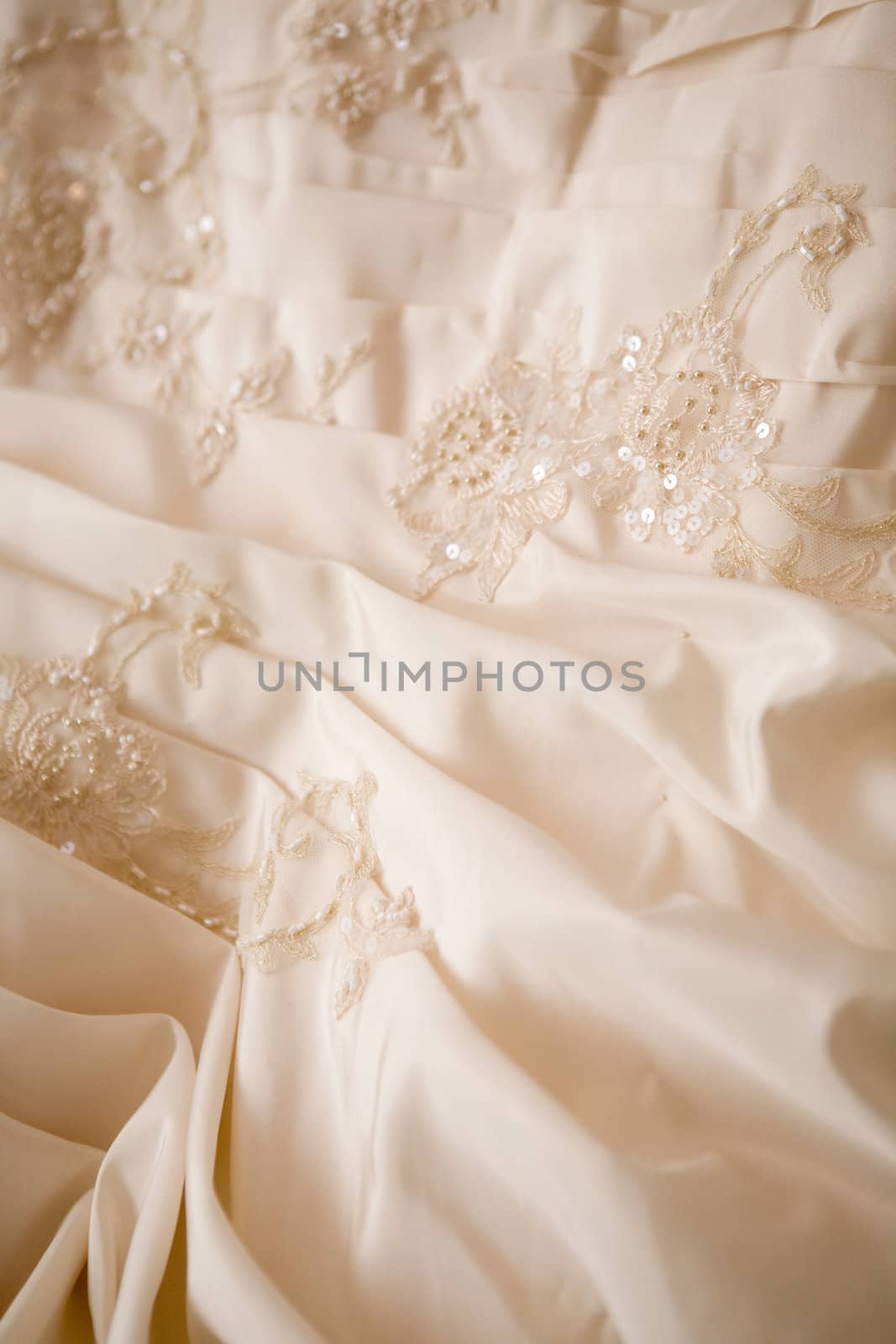 a part of a luxury dress
