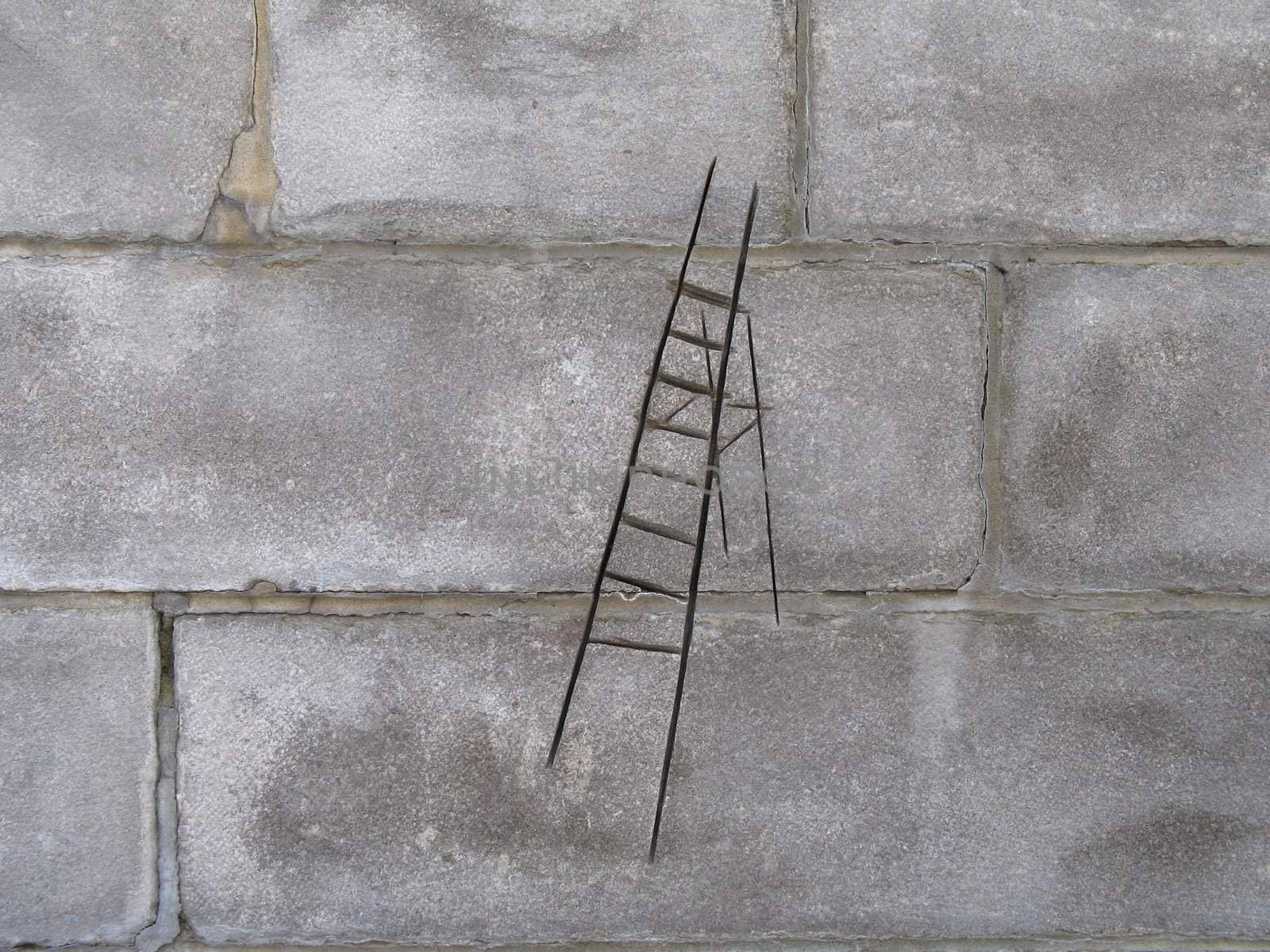 ladder sculpture by mmm