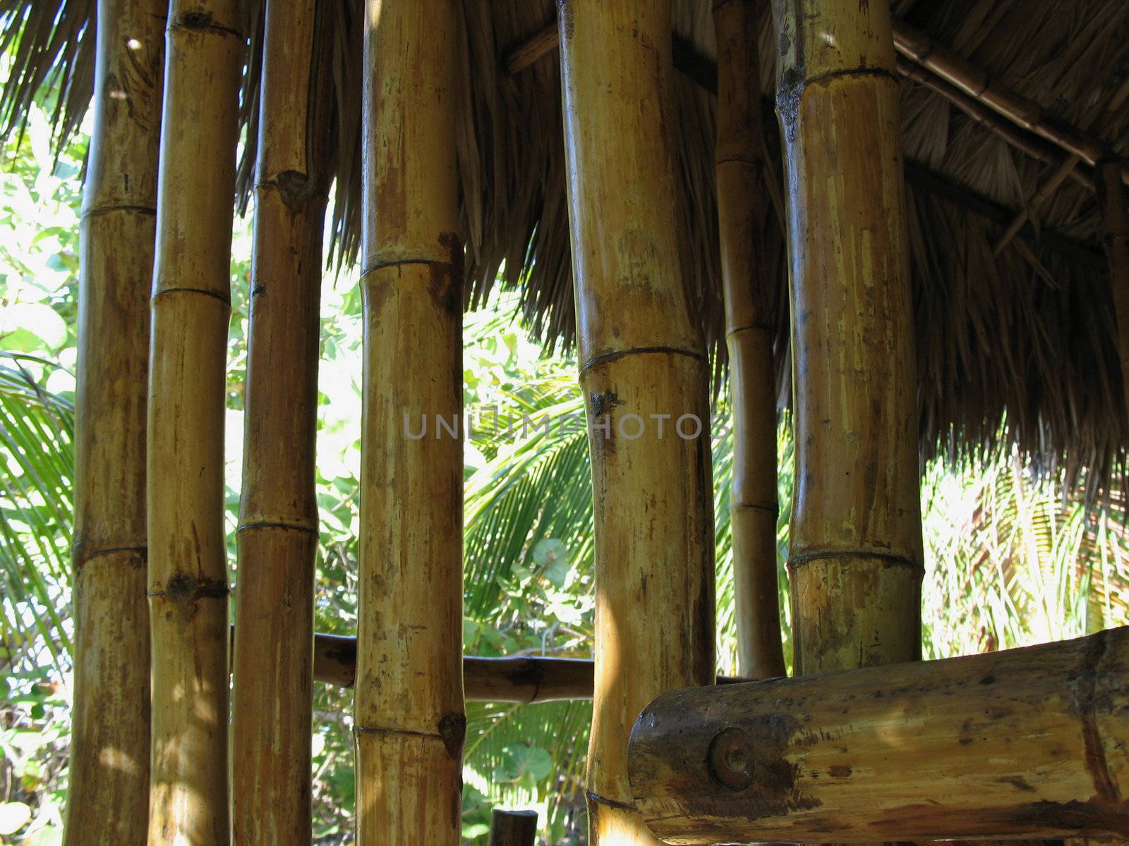 dry bamboo structure by mmm