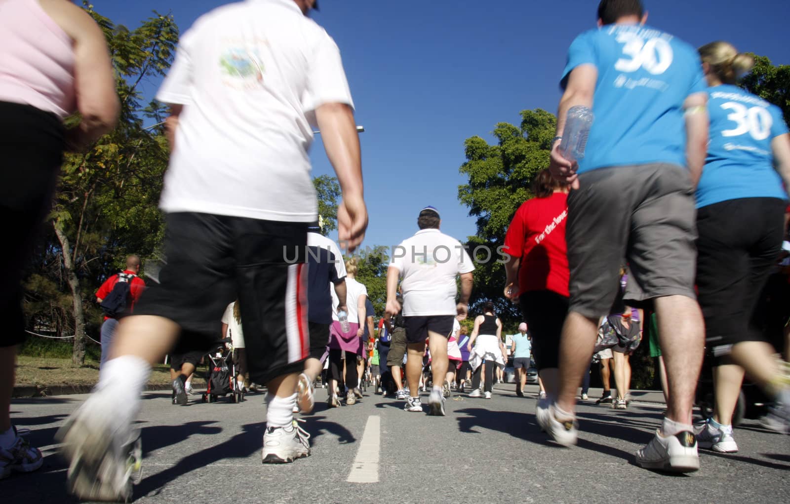 Runners on the streets