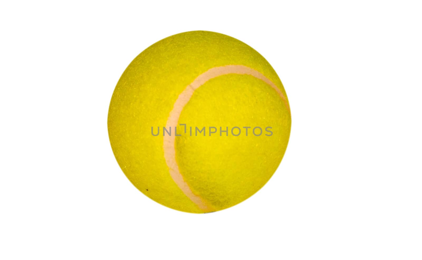 green ball for tennis isolated over white