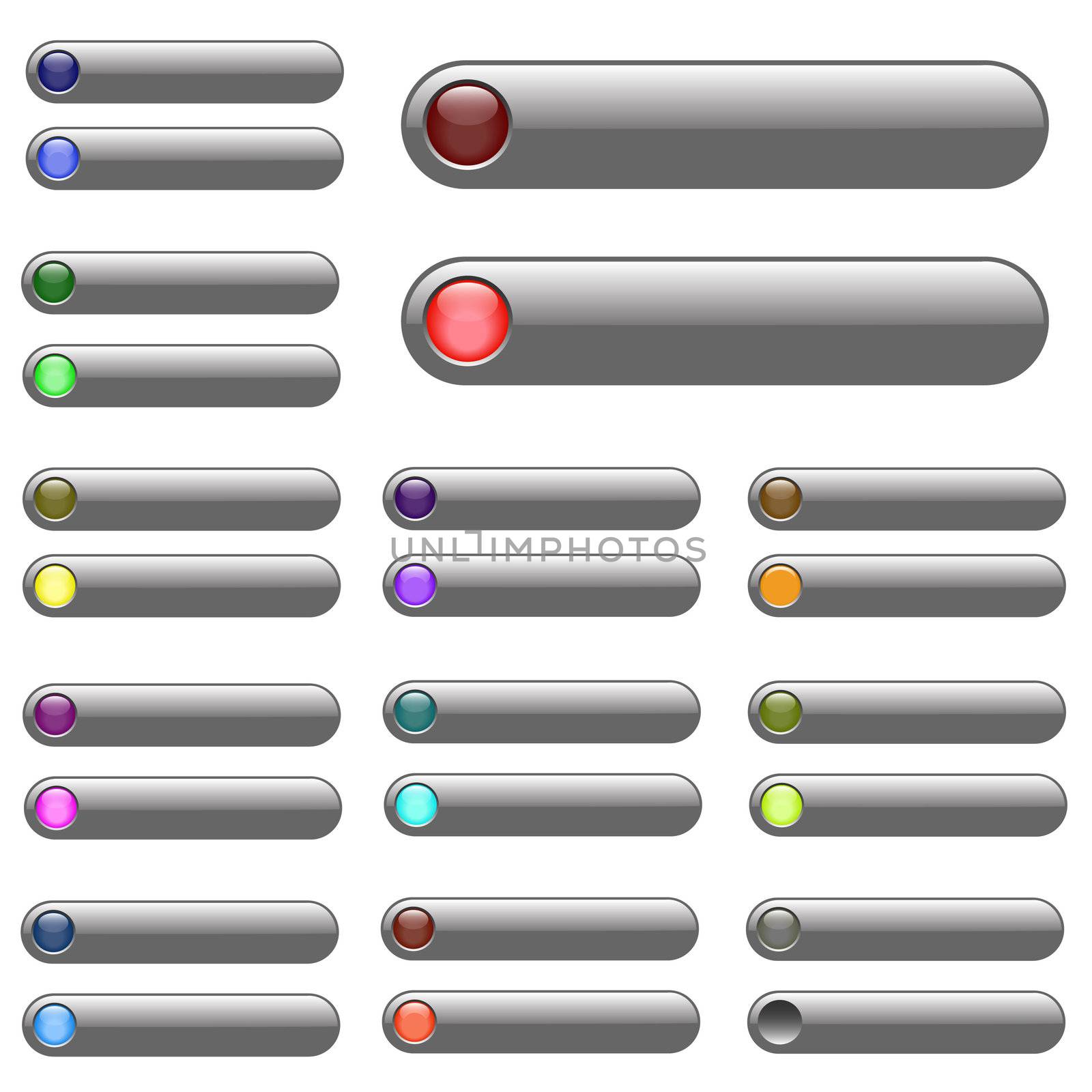 Image of various silver web bars.