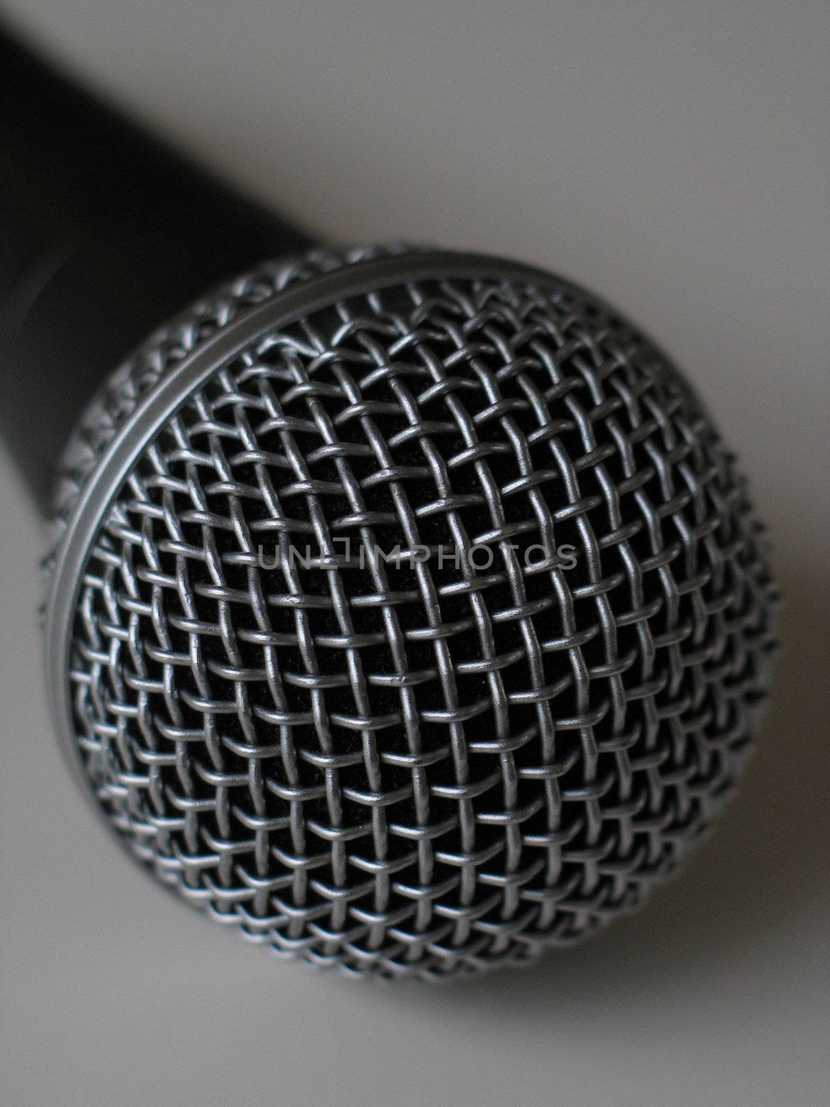 black and silver microphone