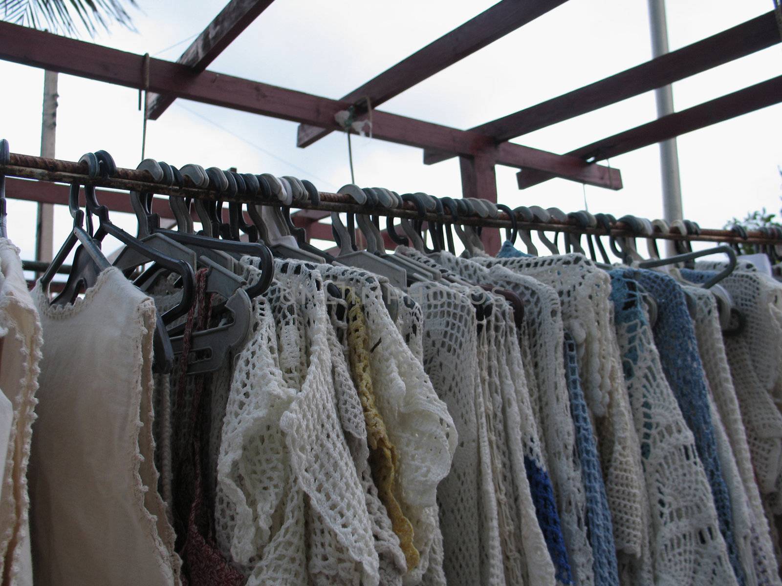 clothes at a market by mmm