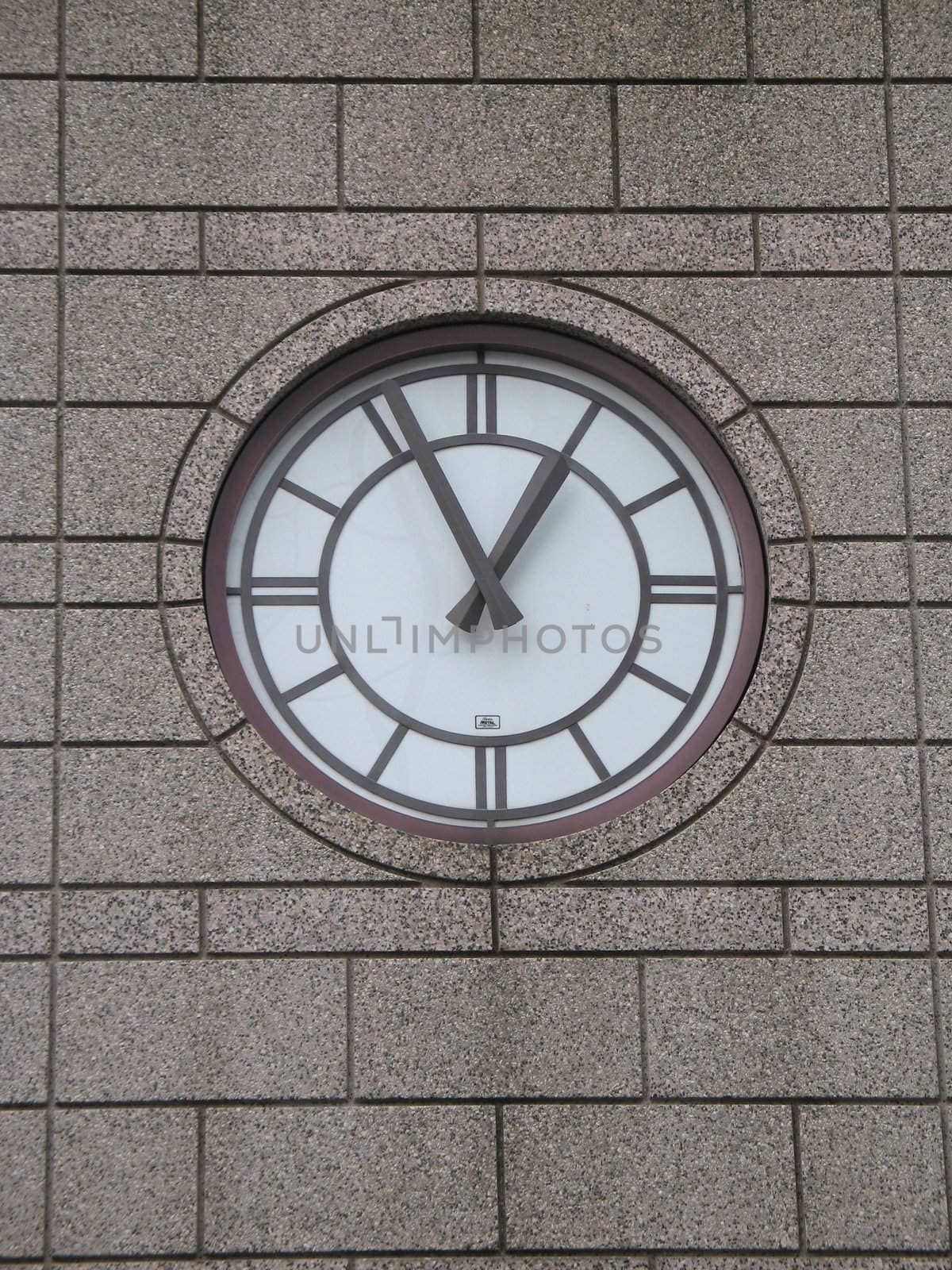 clock on a wall