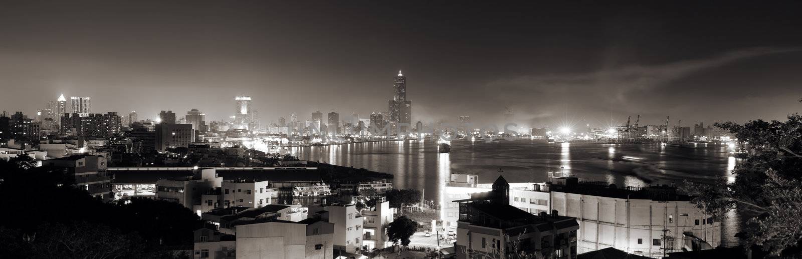 city night scene of panorama by elwynn