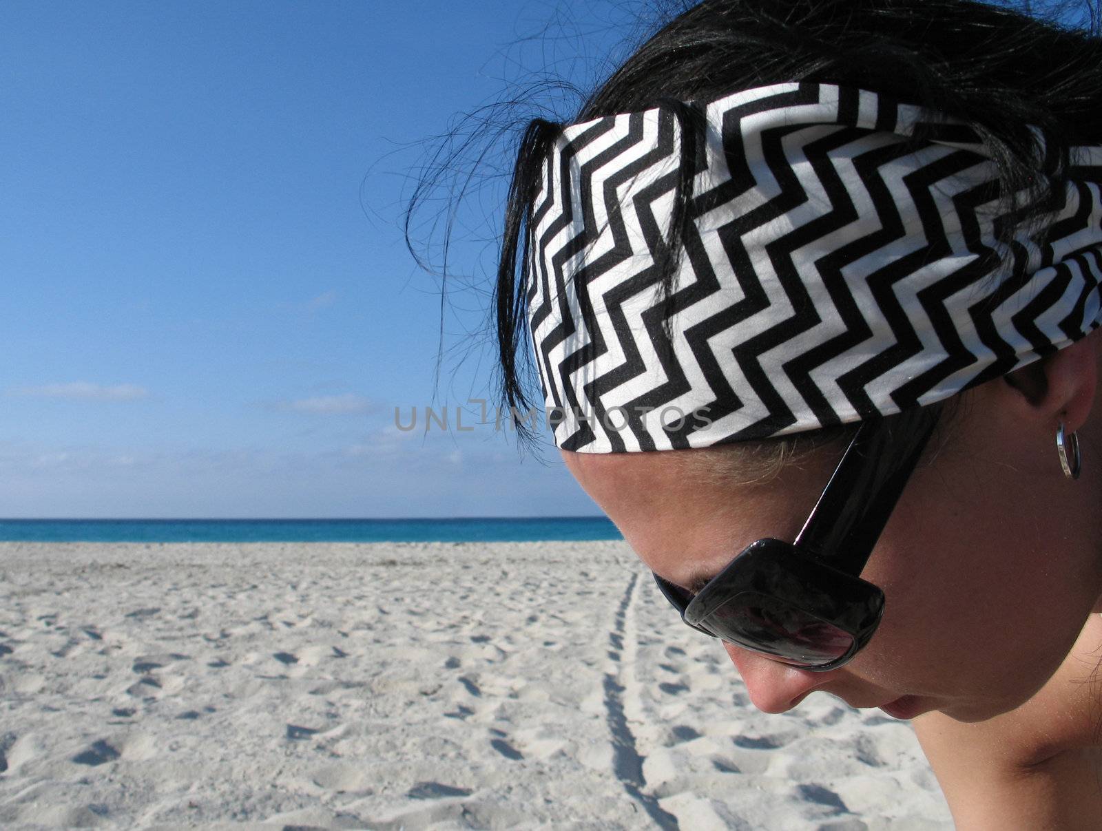 girl at the beach by mmm