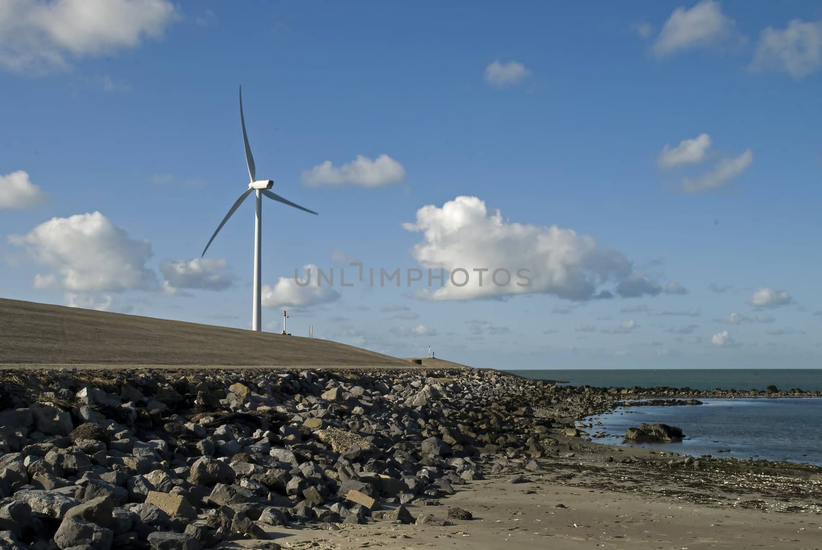 Windmill in the Province of Zeeland, the Netherlands