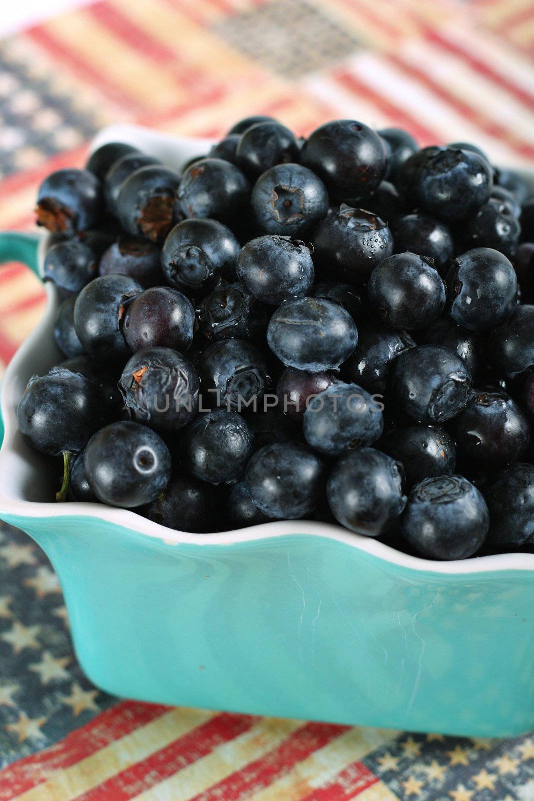 shot of american blueberries by creativestock
