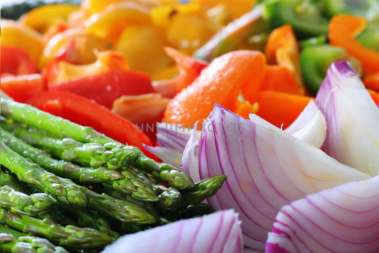shot of fresh colorful vegetables by creativestock