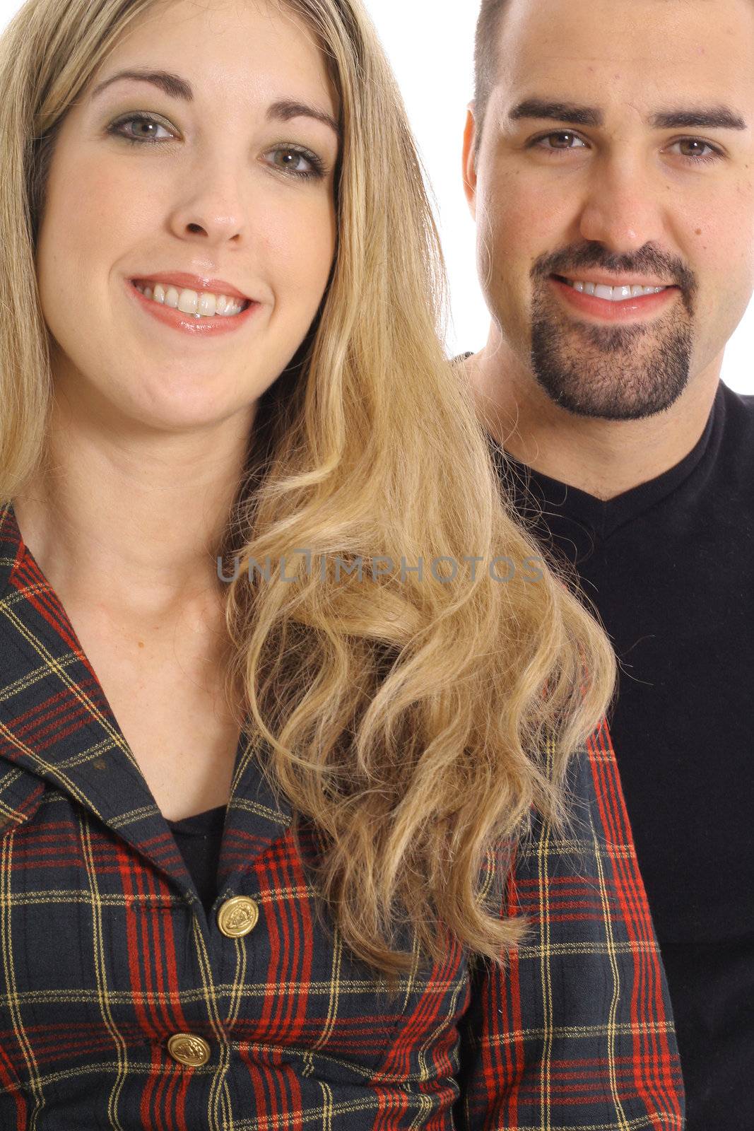 attractive male and female portrait