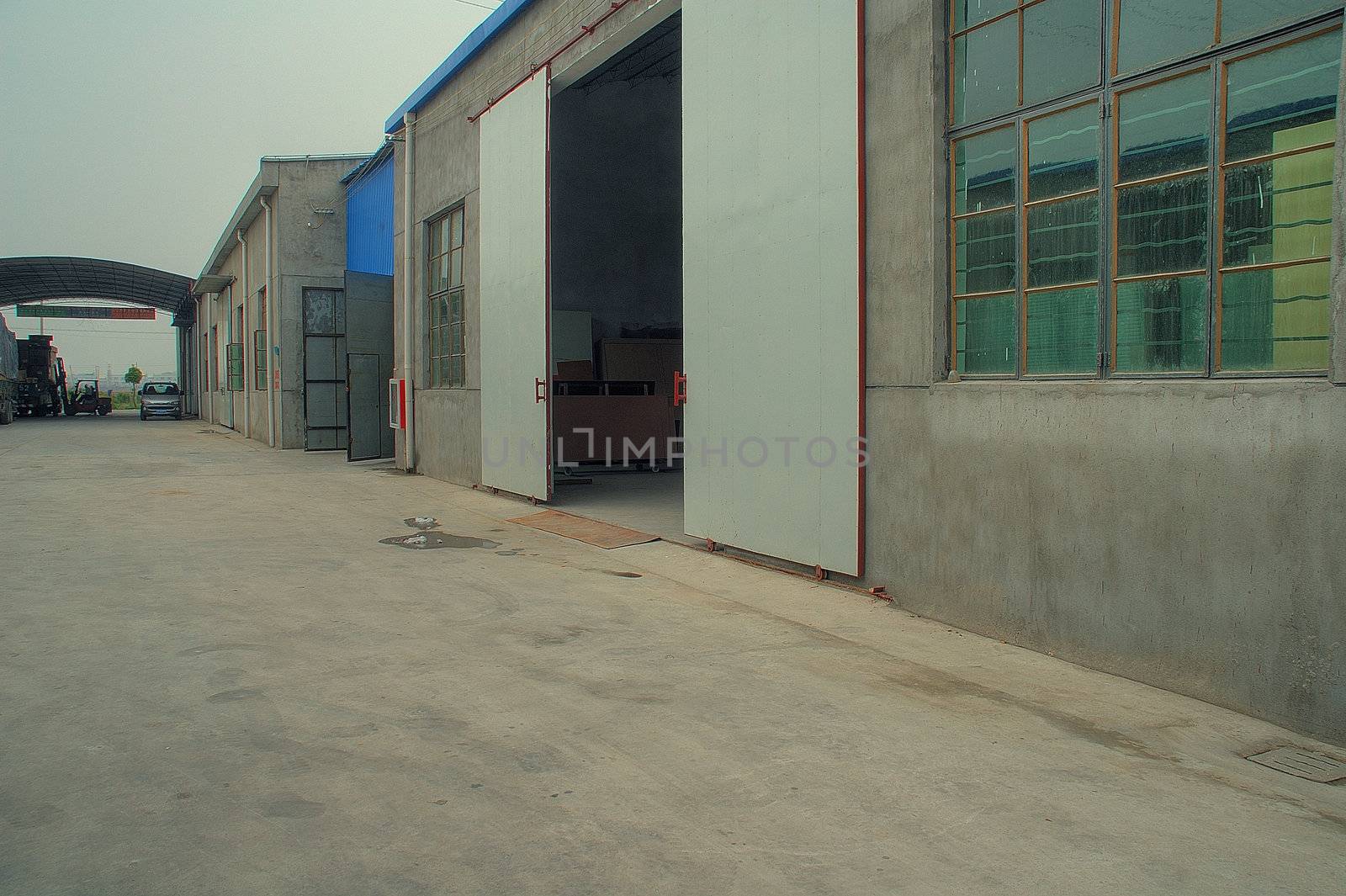 tipical view of factory for metal working manufact