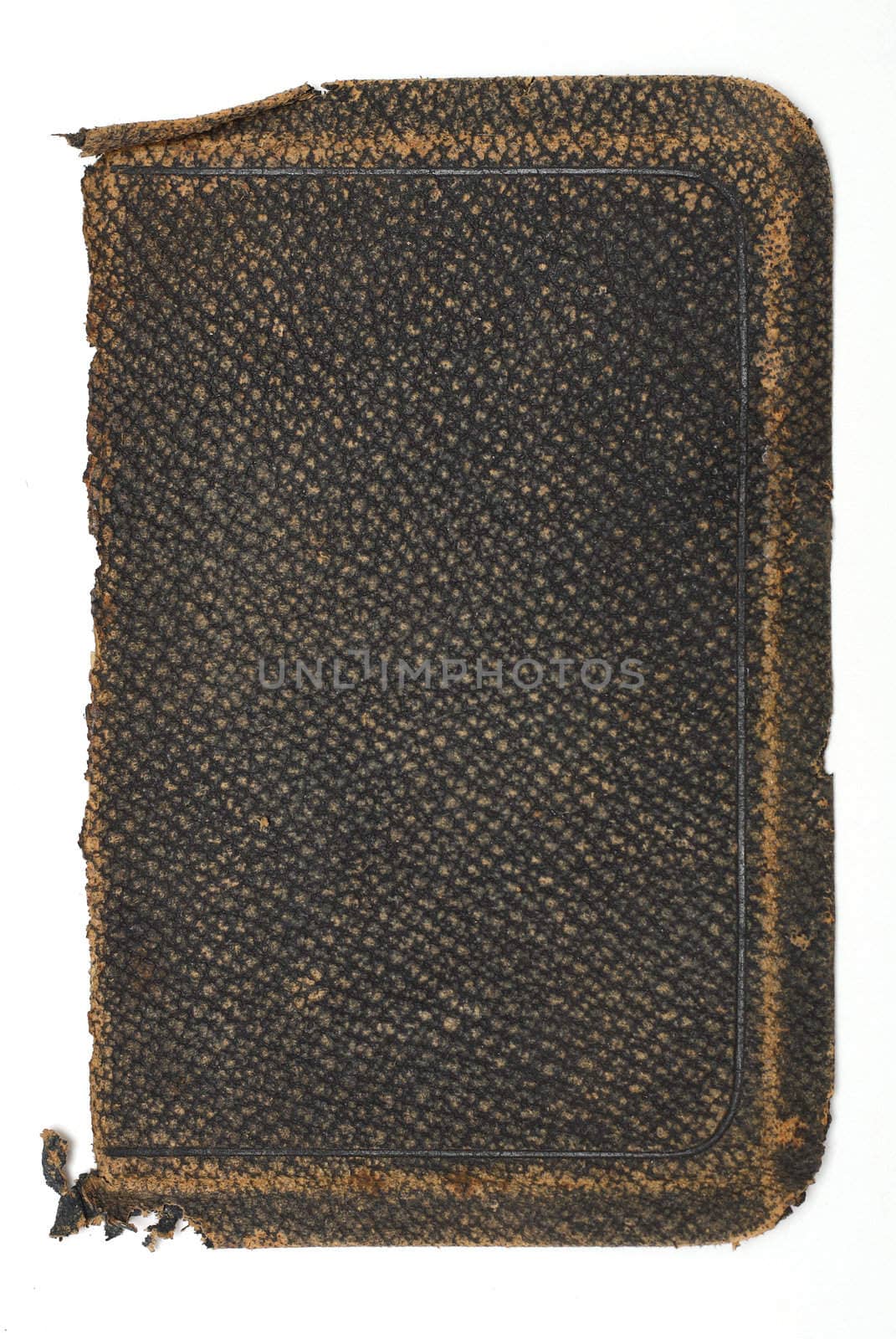 Old Rough Leather Book Cover by Em3