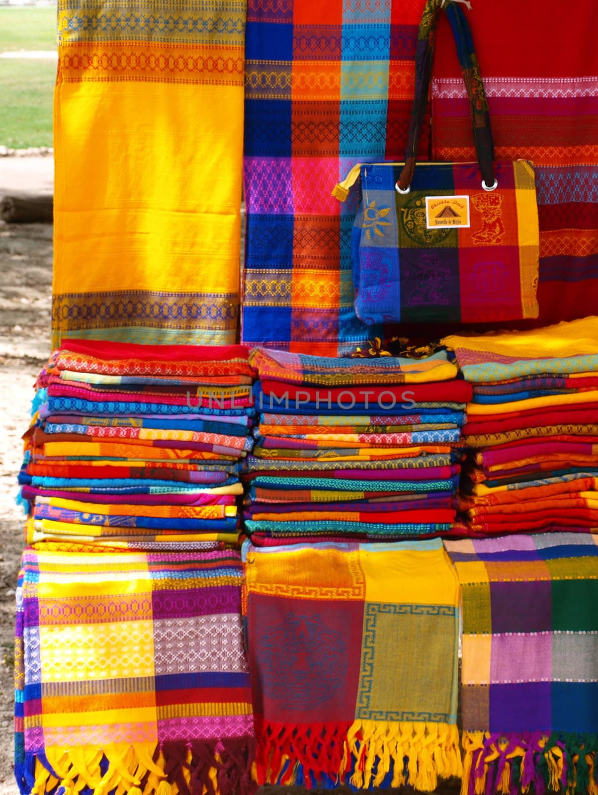 Colorful Mexican fabrics by amfora
