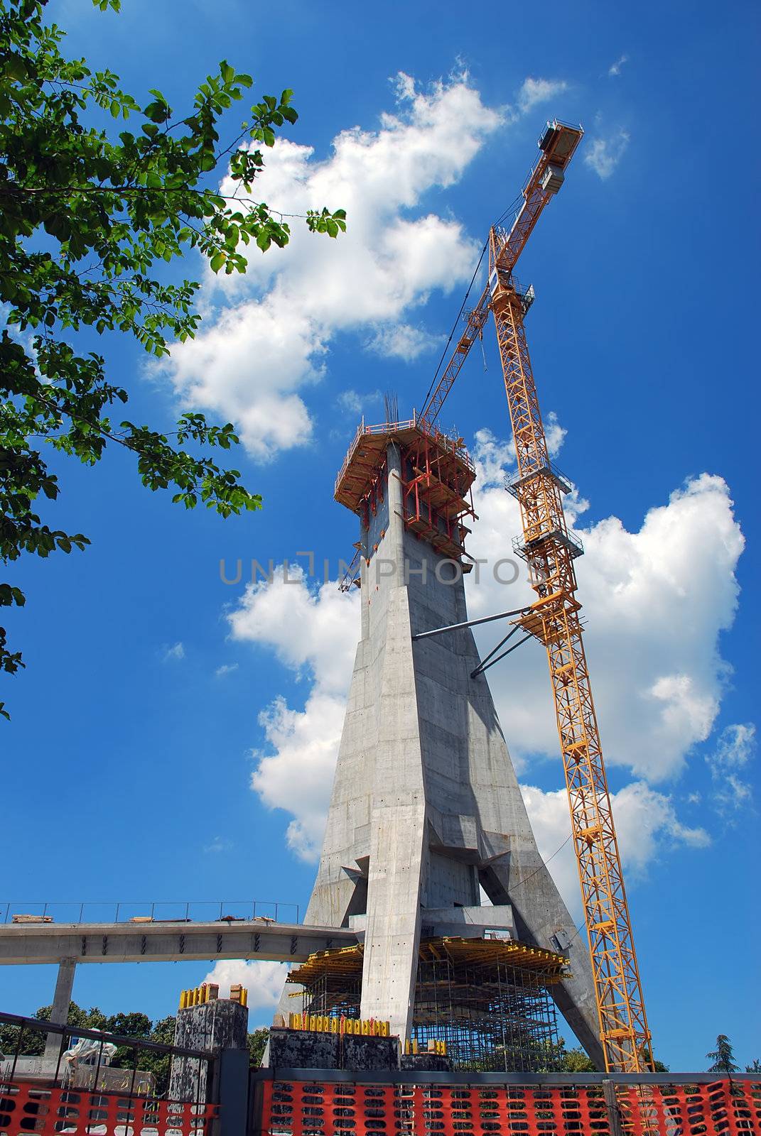 Building a new TV tower on Avala in Belgrade, Serbia