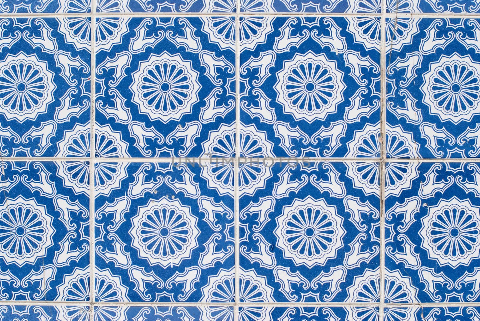 Detail of Portuguese glazed tiles.