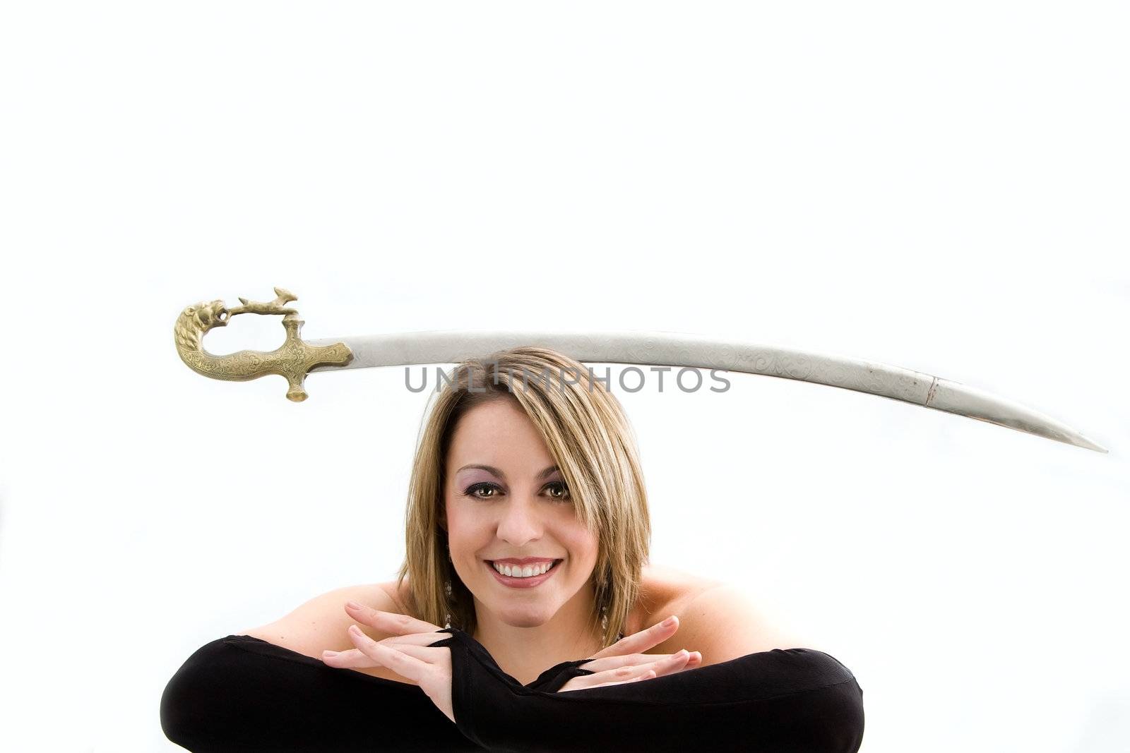 Blond balancing sword by phakimata
