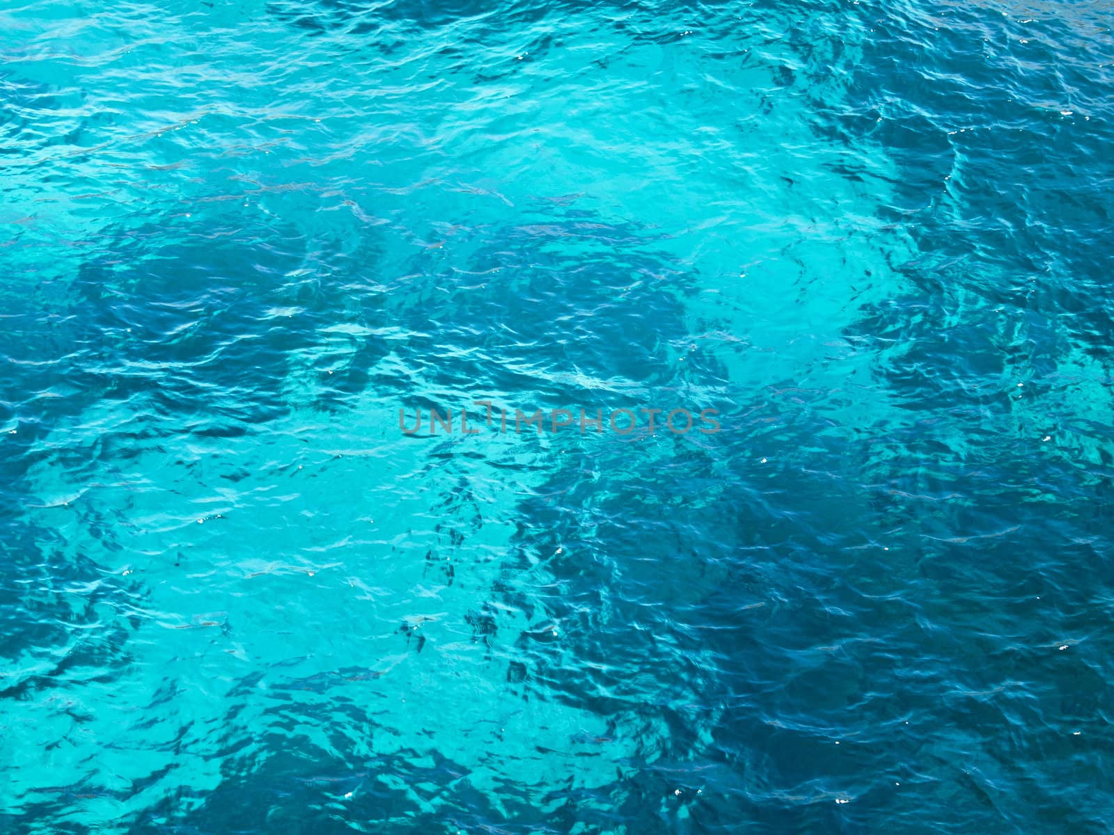 Crystal clear aquamarine ocean water texture