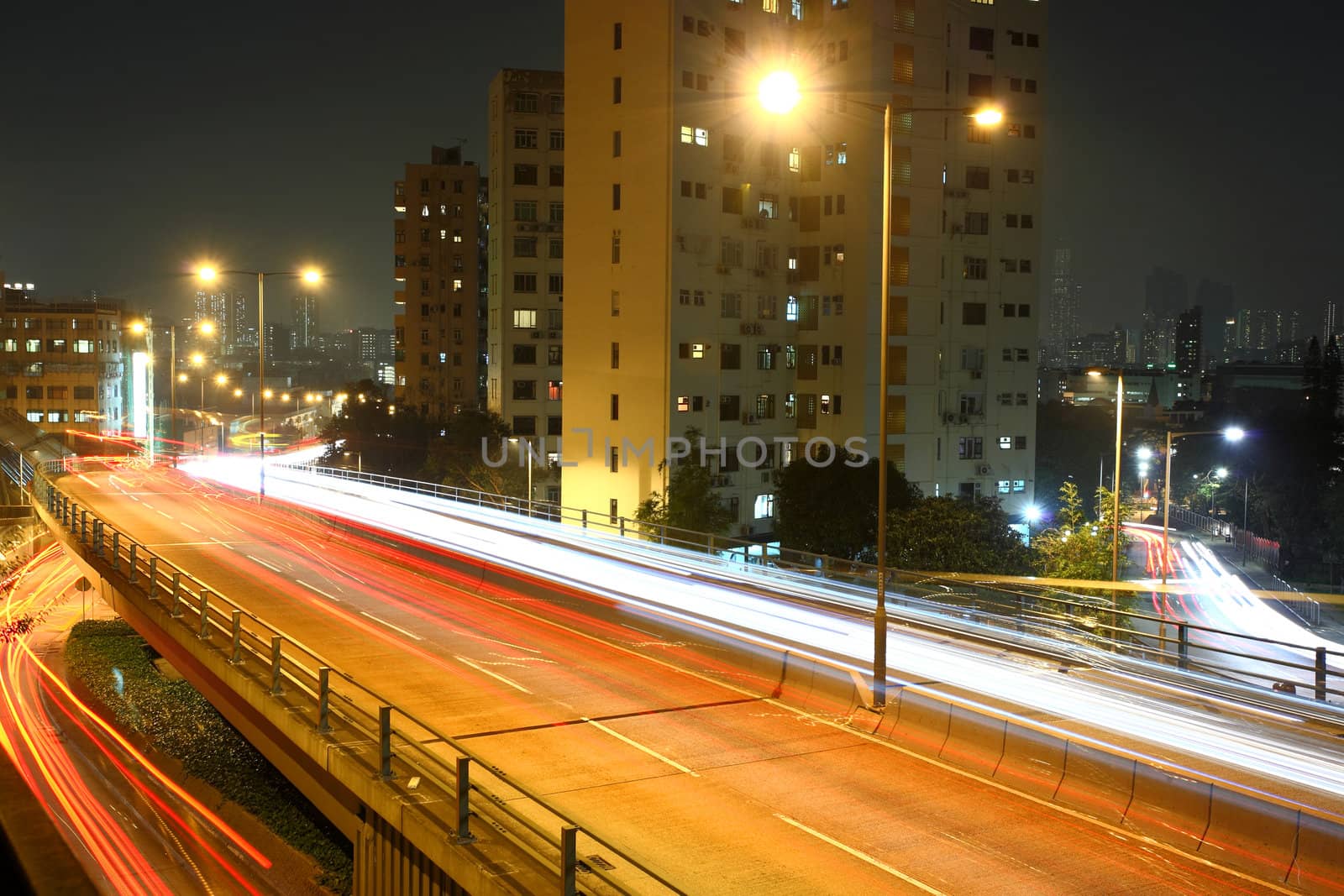 urban city by night