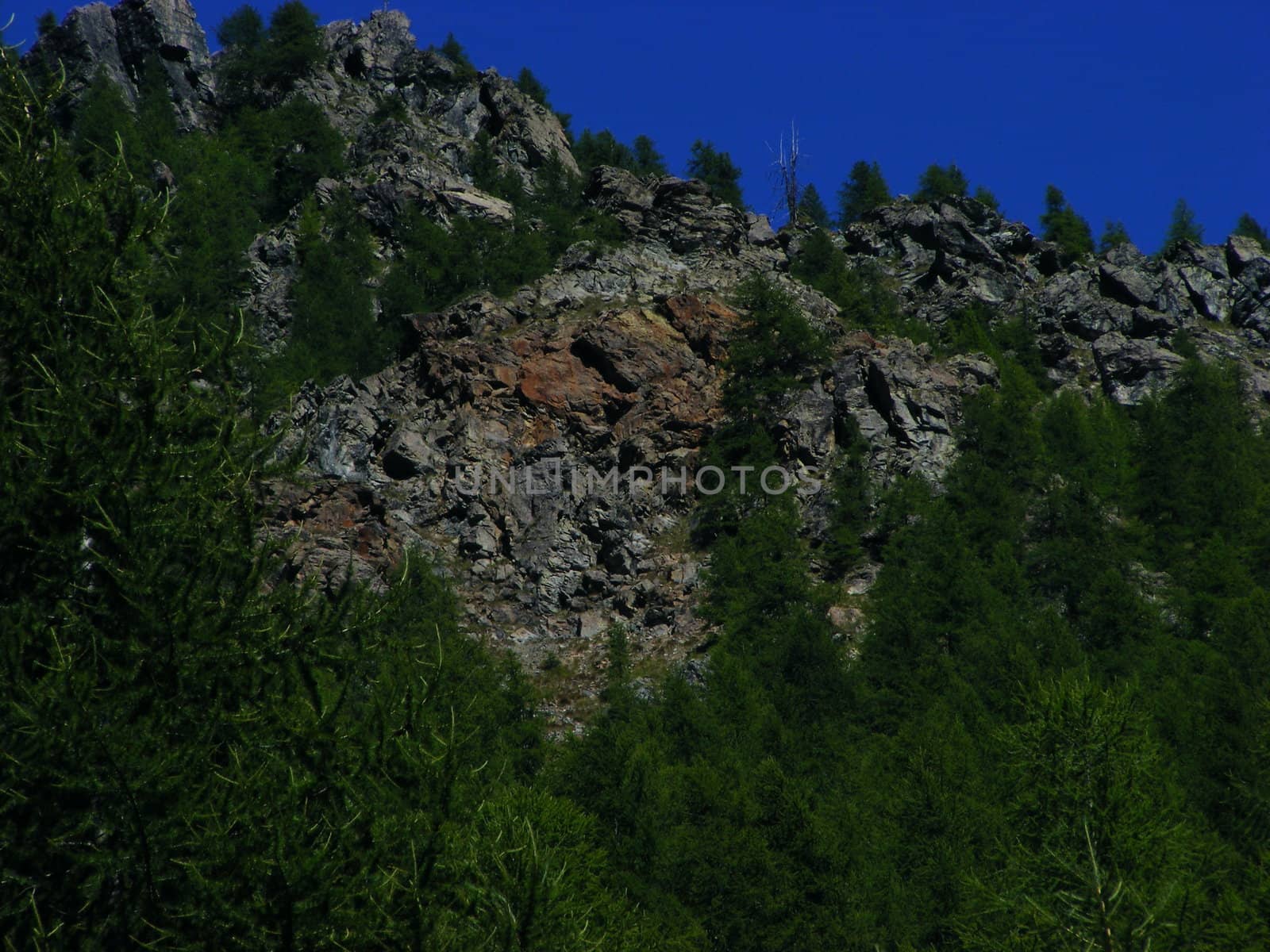 View of mountain landscape, Alps