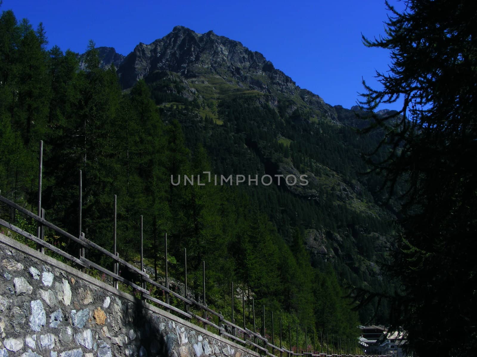 View of mountain landscape, Alps