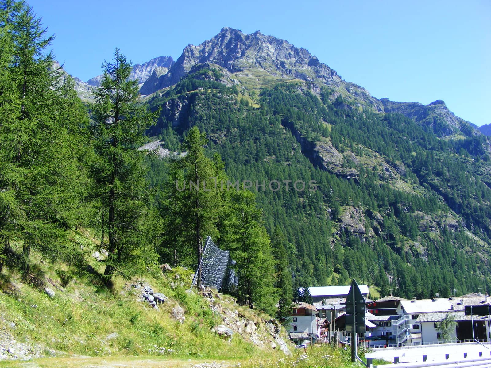 View of mountain landscape, Alps