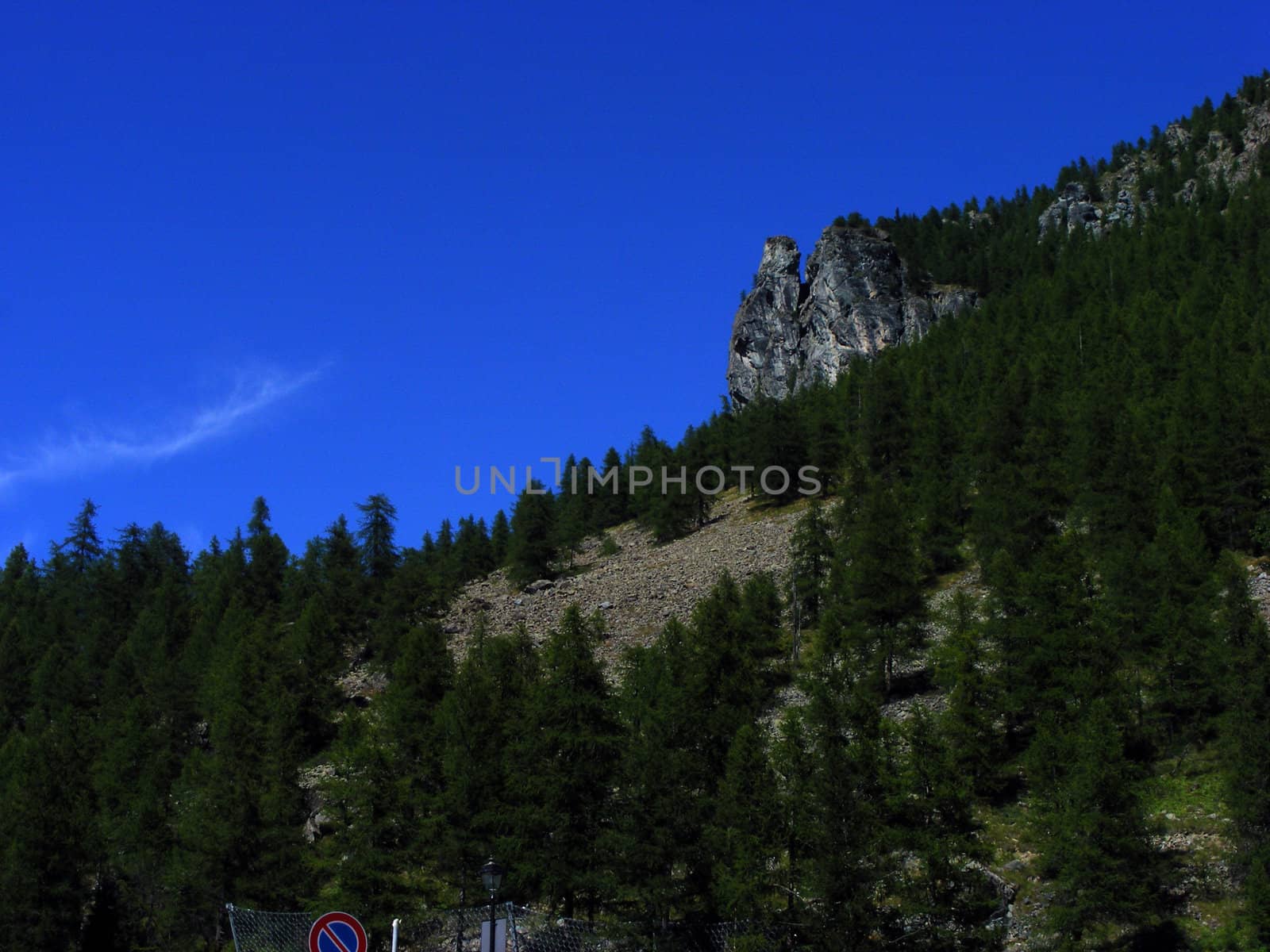 View of mountain landscape, Alps