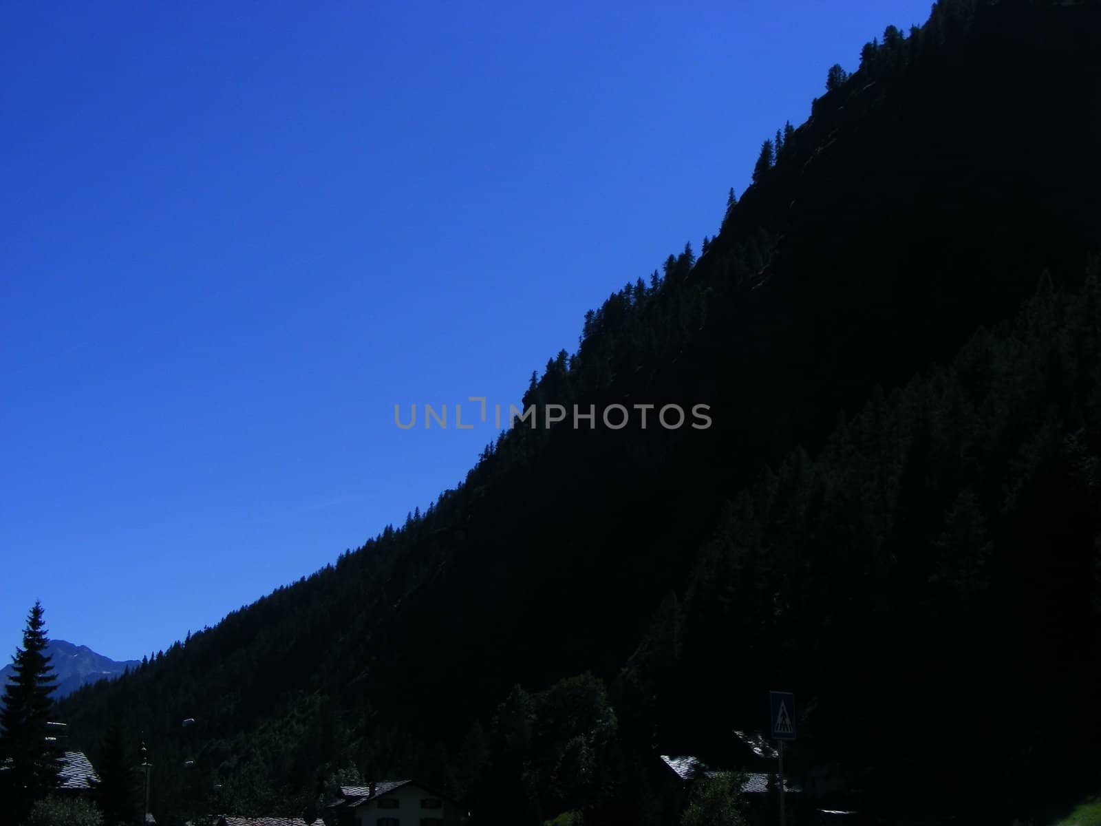 View of mountain landscape, Alps