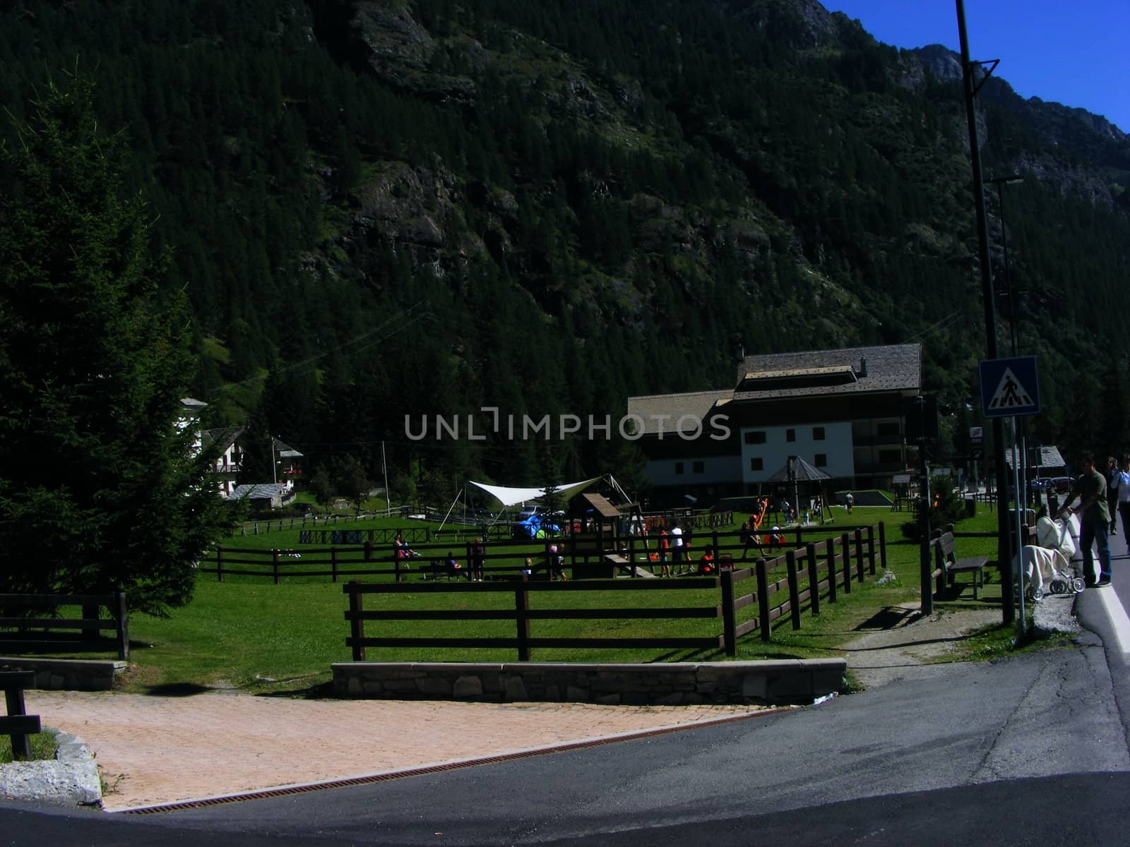 View of mountain landscape, Alps