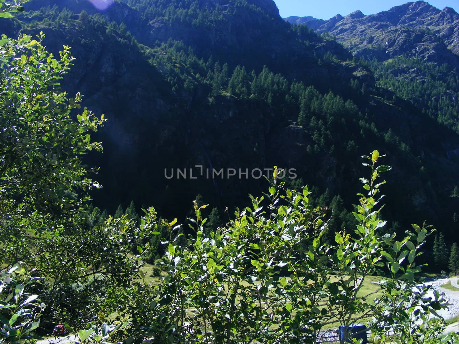 View of mountain landscape, Alps