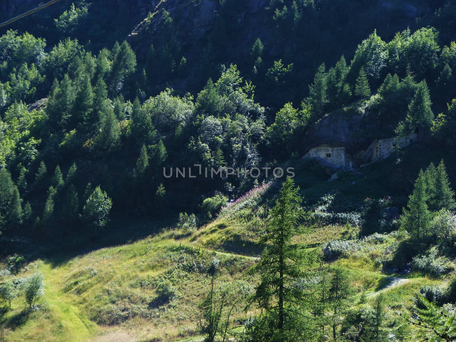 Landscape of mountains