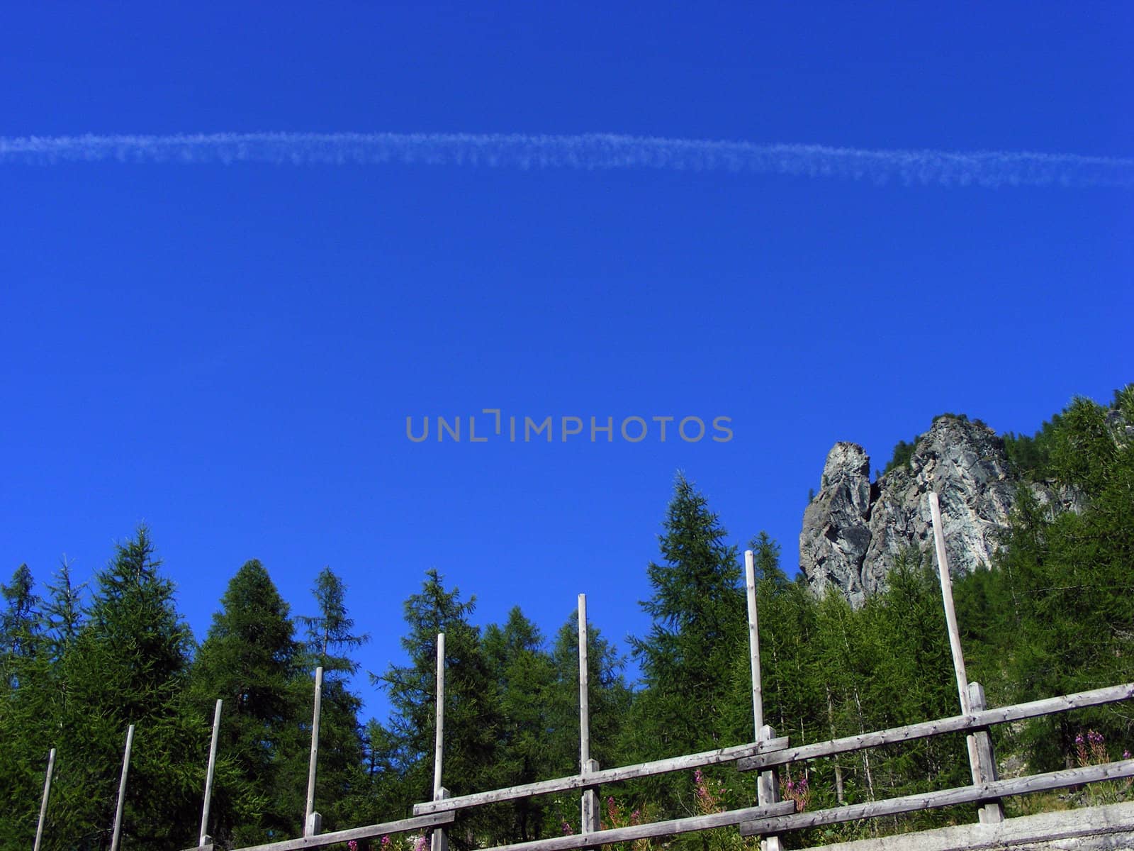 Landscape of mountains