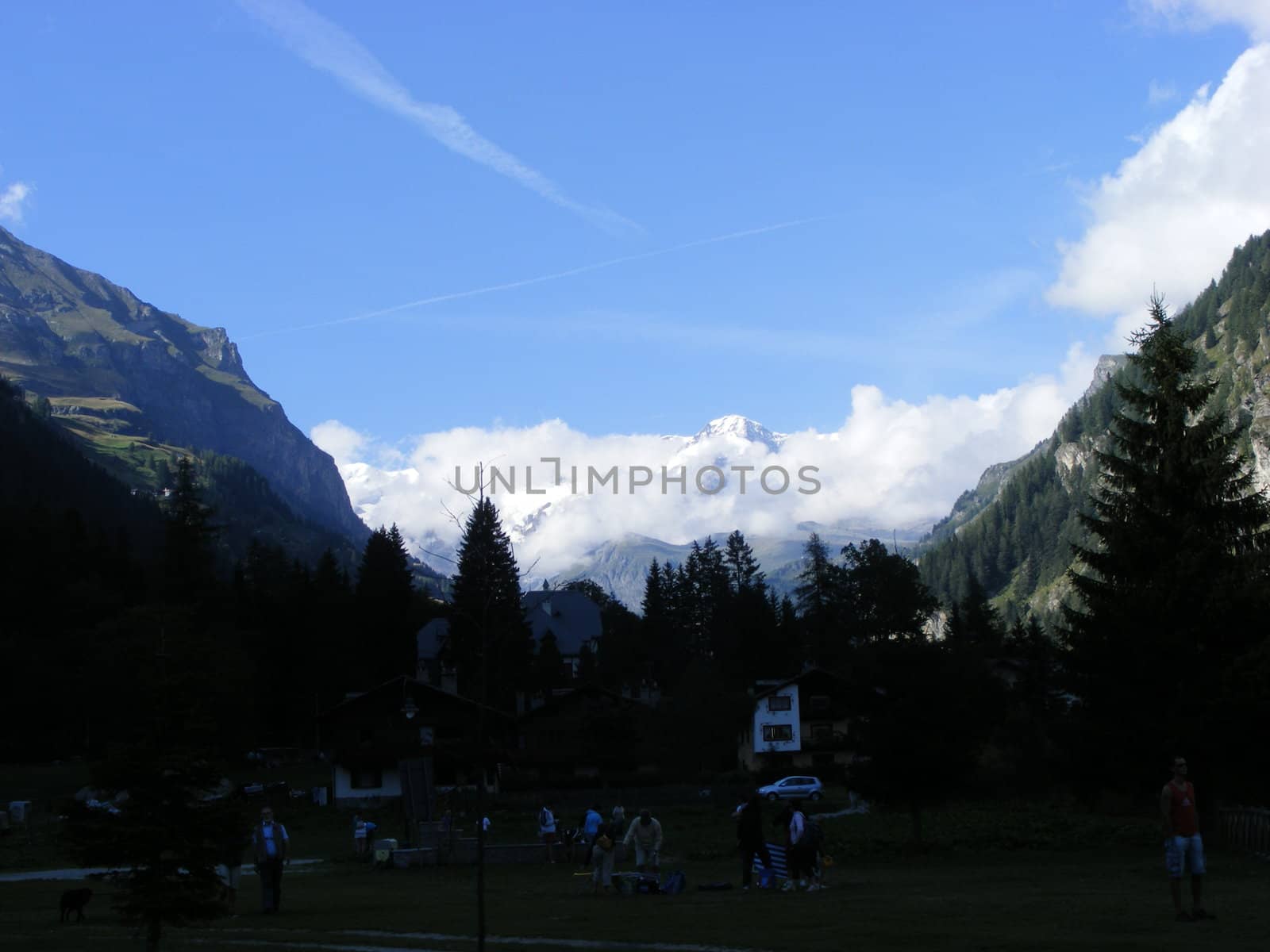 Landscape of mountains