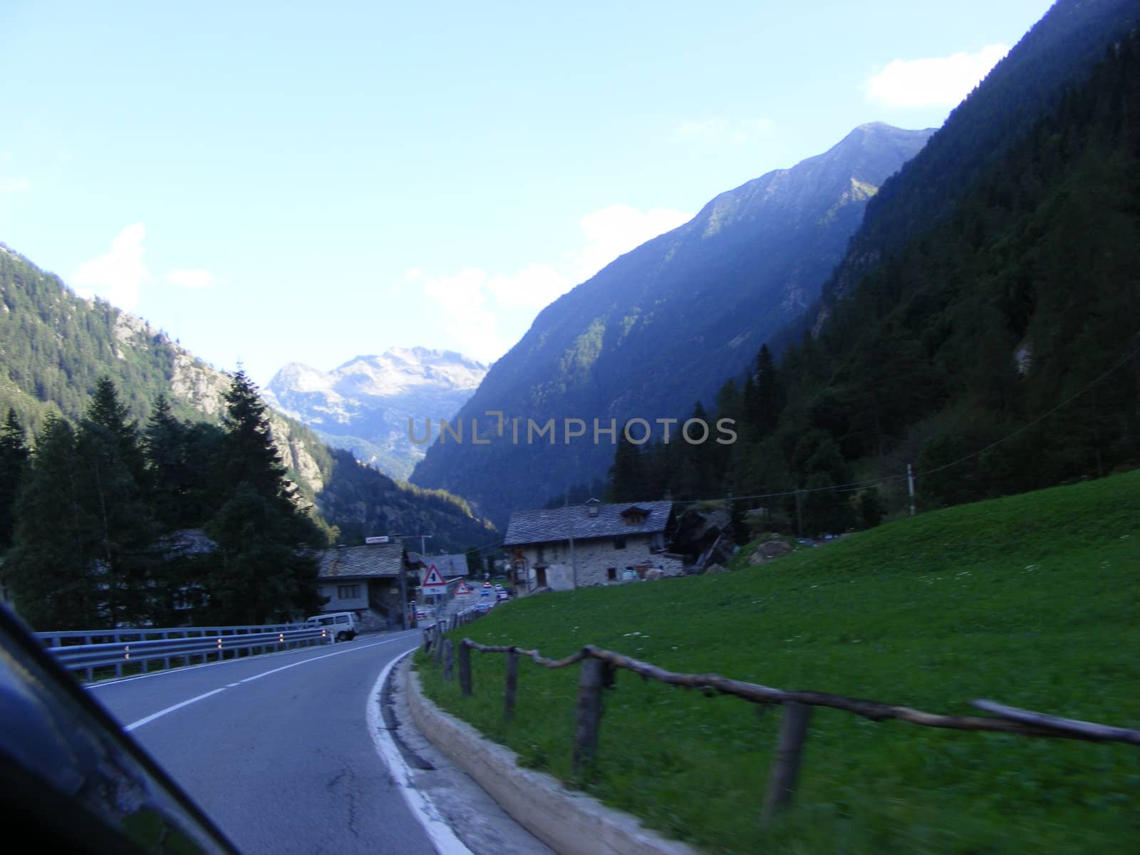 Landscape of mountains